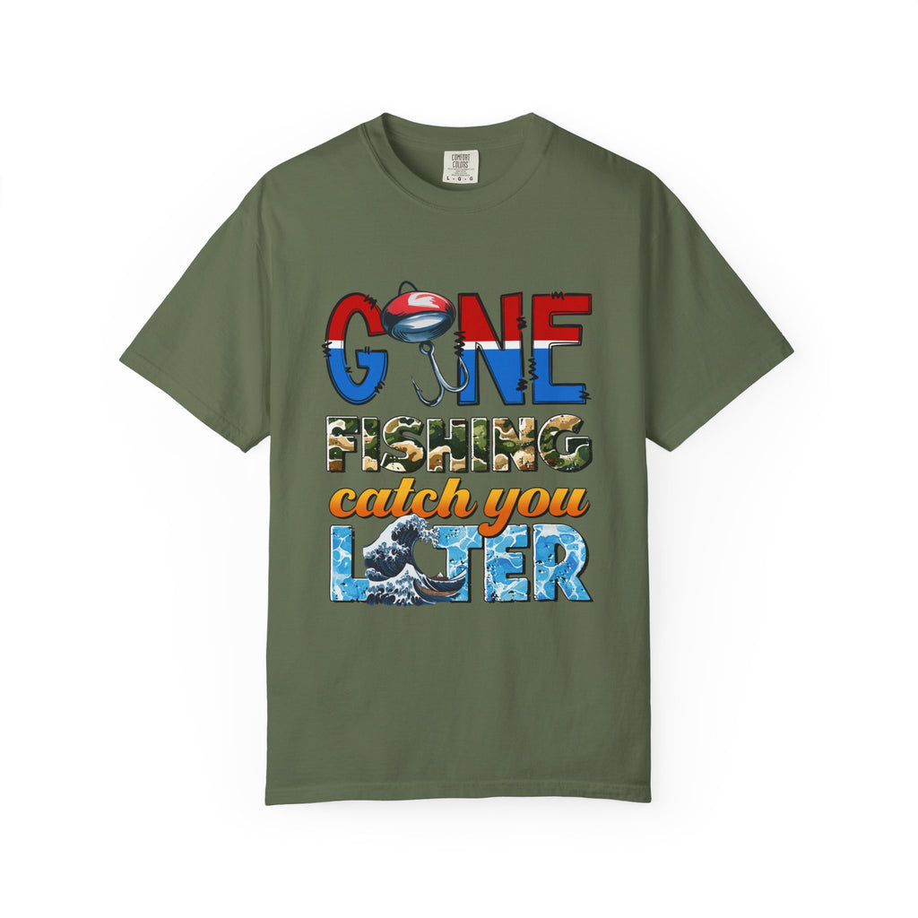 Fishing T-Shirt — "Gone Fishing, Catch You Later" Graphic Tee
