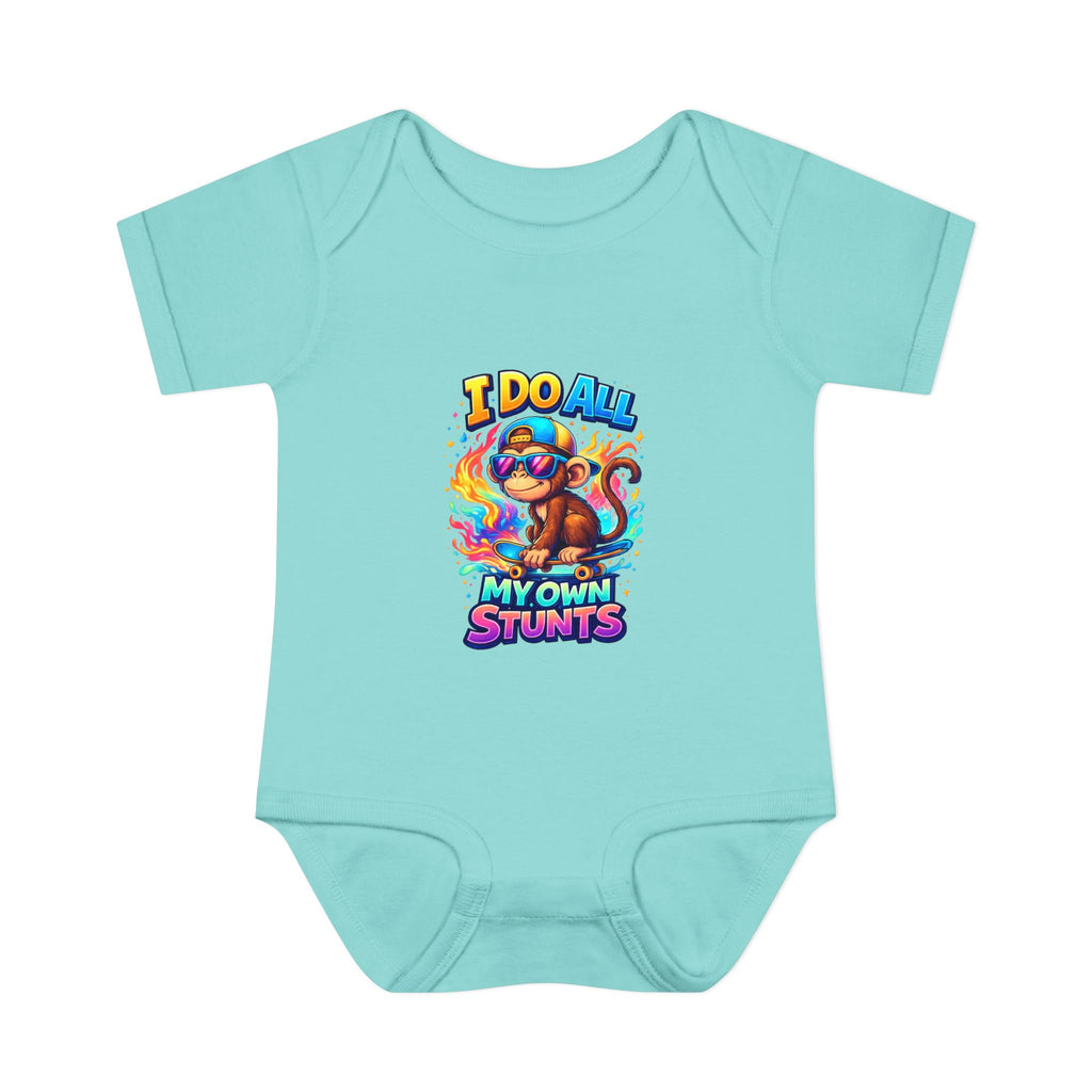 Baby Bodysuit — I Do All My Own Stunts Cute Monkey Infant Onesie