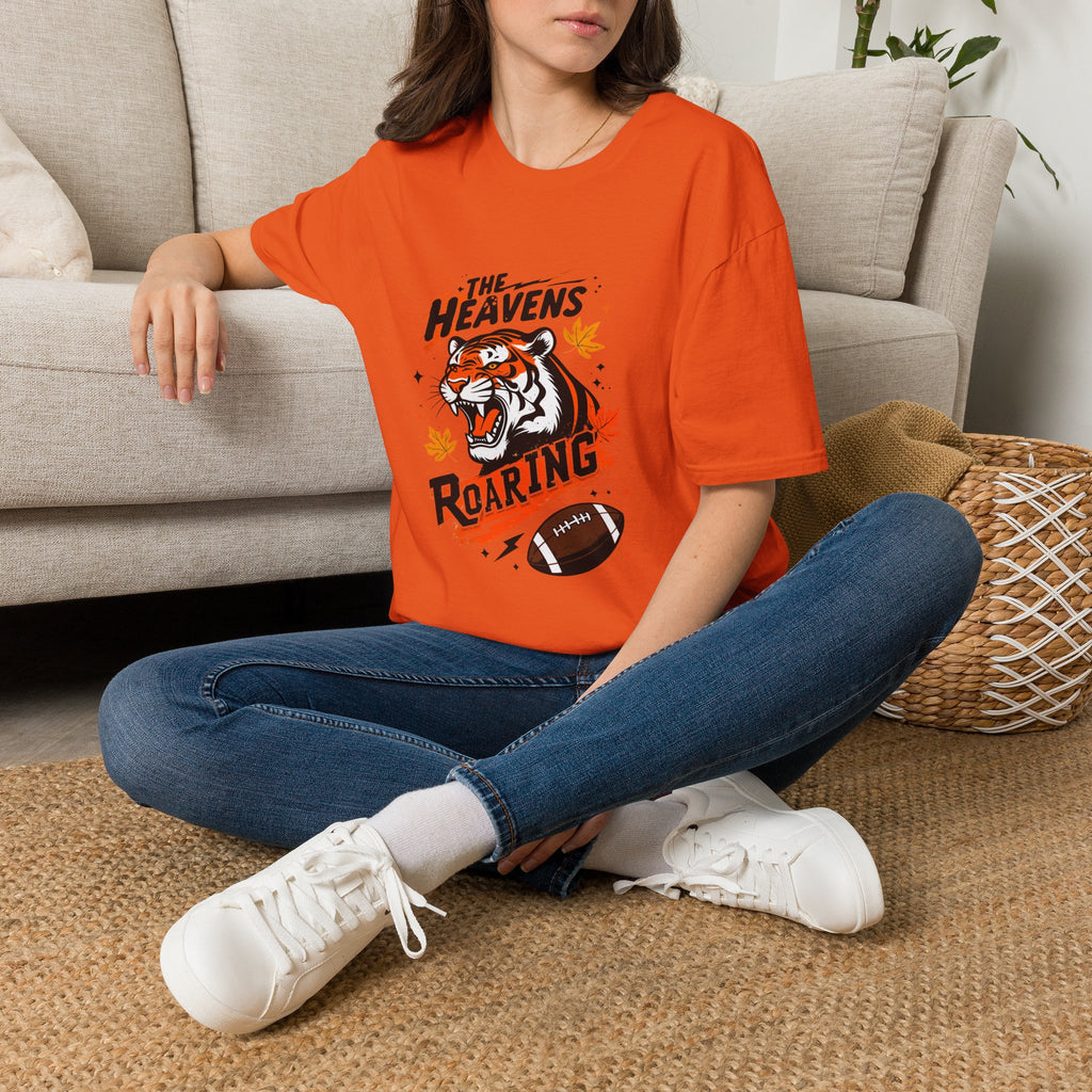 Tiger Football T-Shirt - "The Heavens Roaring" Vintage Sports Tee