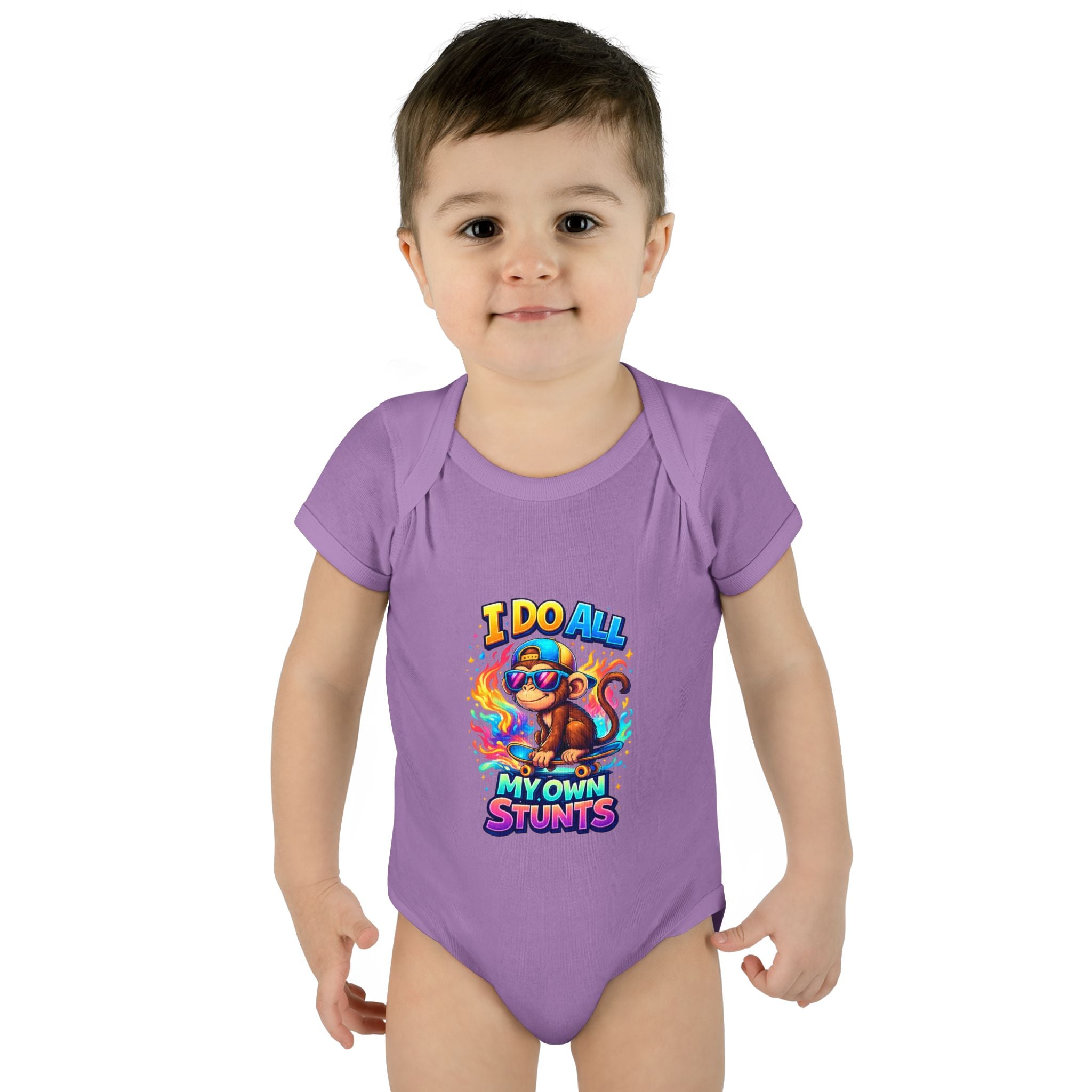 Baby Bodysuit — I Do All My Own Stunts Cute Monkey Infant Onesie