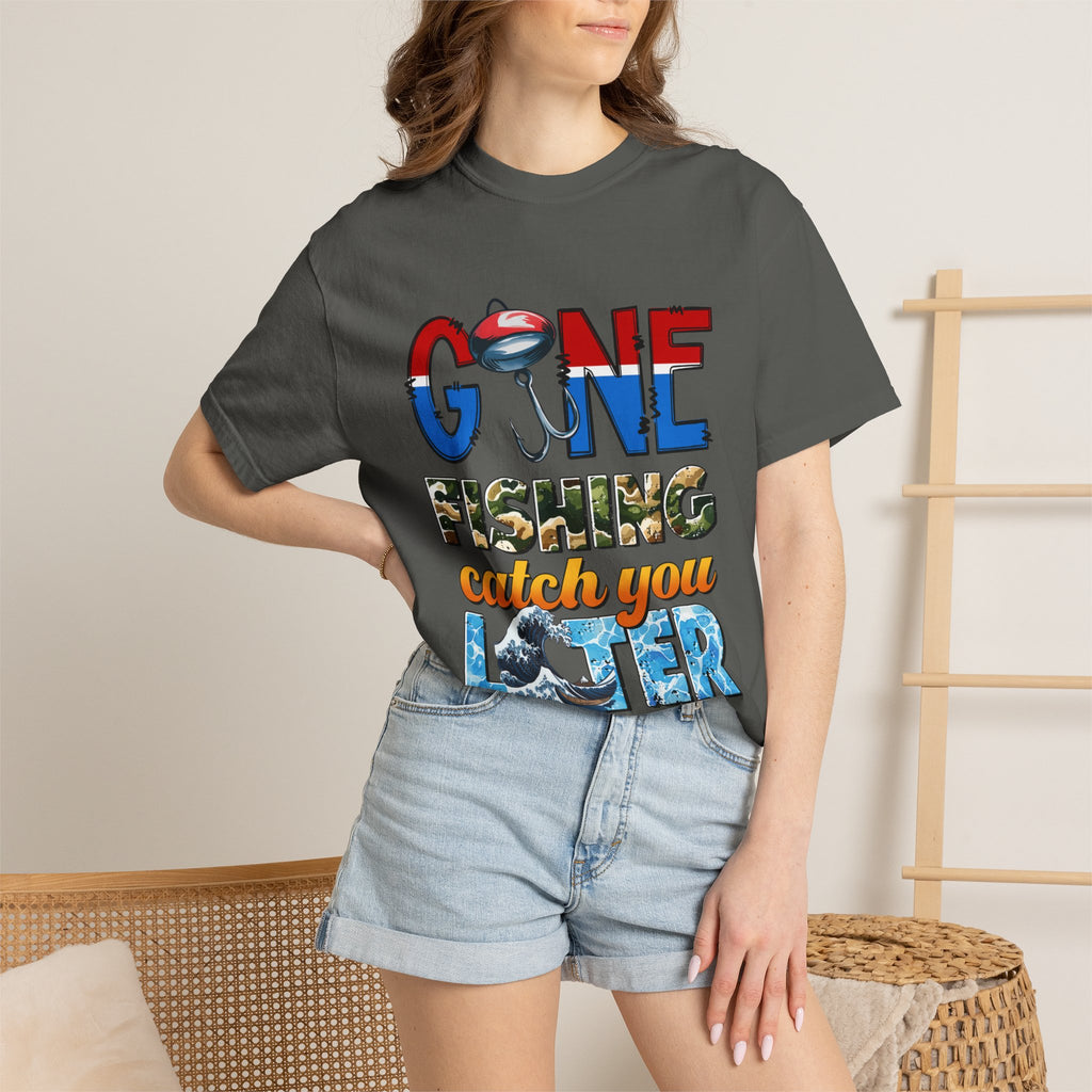 Fishing T-Shirt — "Gone Fishing, Catch You Later" Graphic Tee