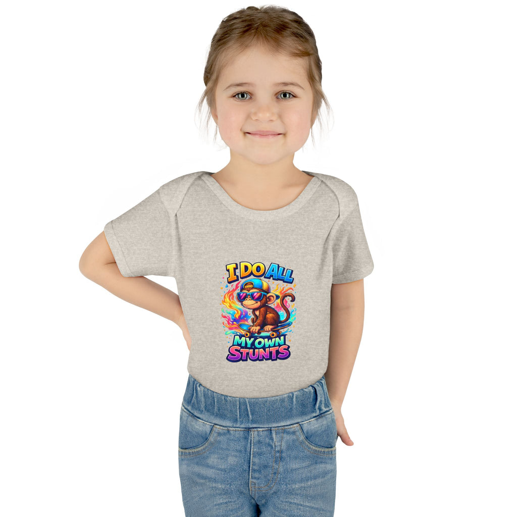 Baby Bodysuit — I Do All My Own Stunts Cute Monkey Infant Onesie