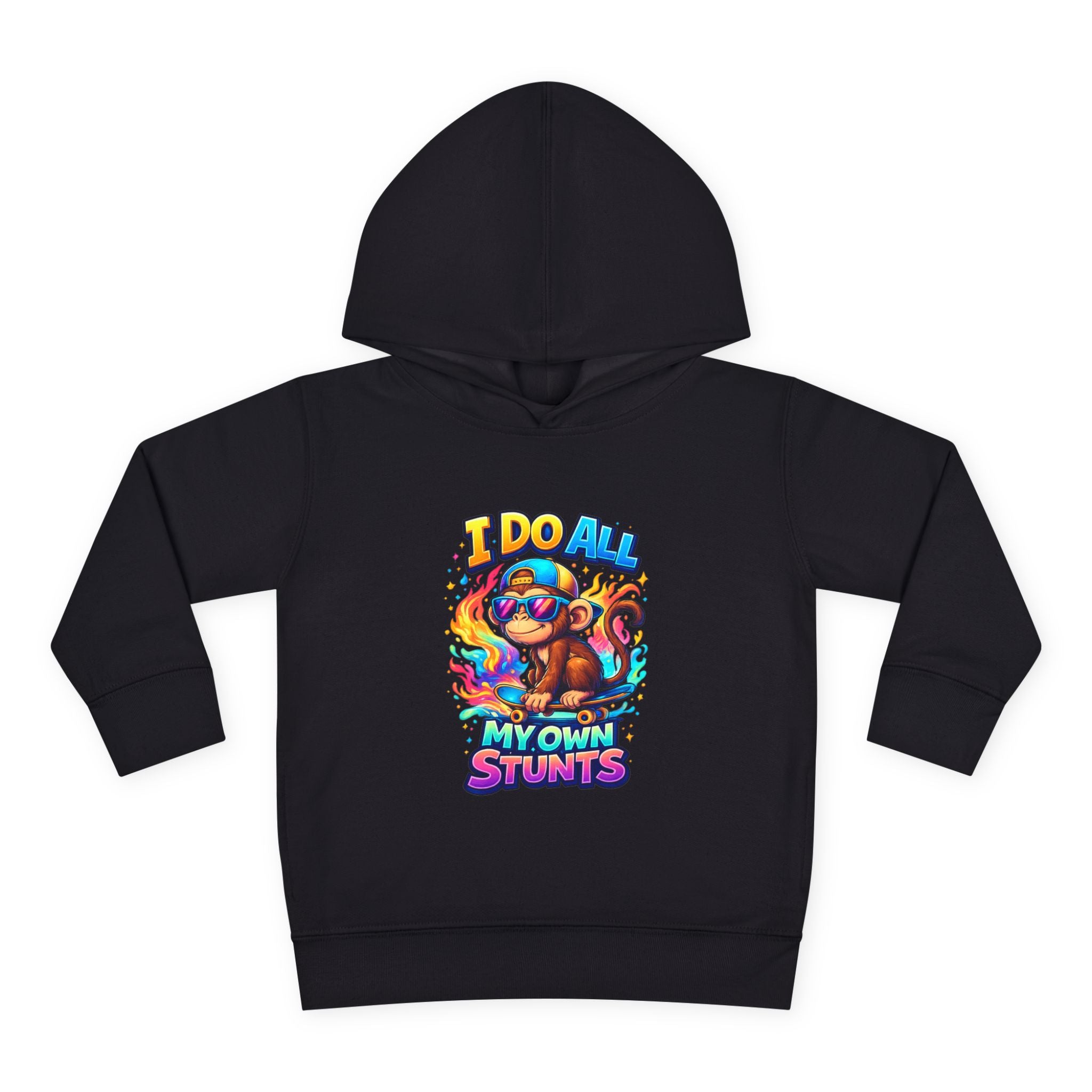 "I Do All My Own Stunts" Monkey Toddler Hoodie