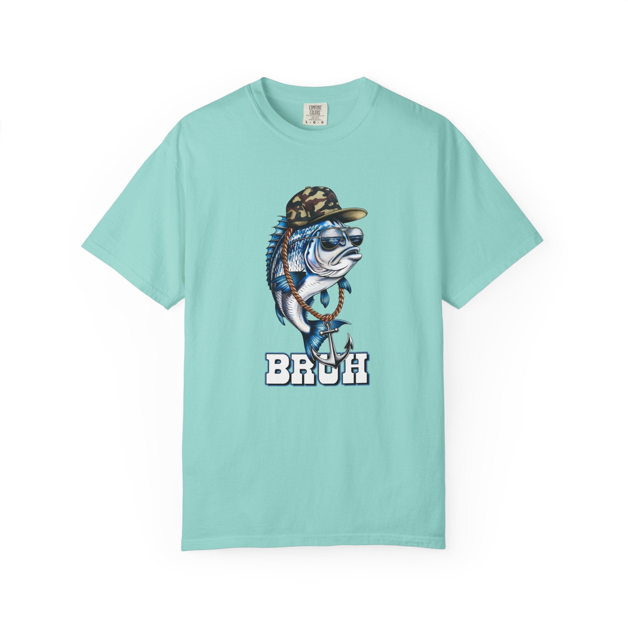 Cool Marlin Fishing Tee | Bruh Camo Hat Graphic