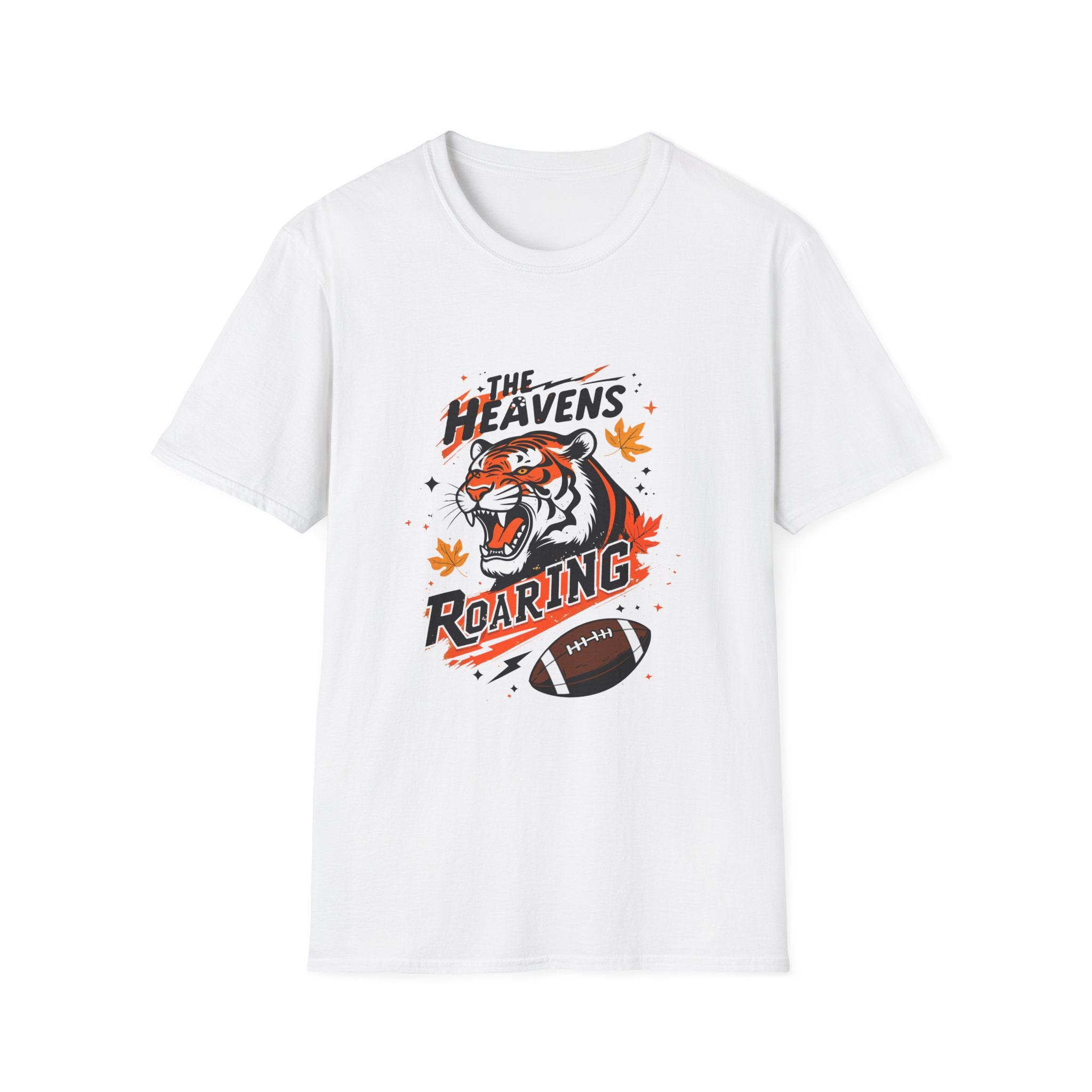 Tiger Football T-Shirt - "The Heavens Roaring" Vintage Sports Tee