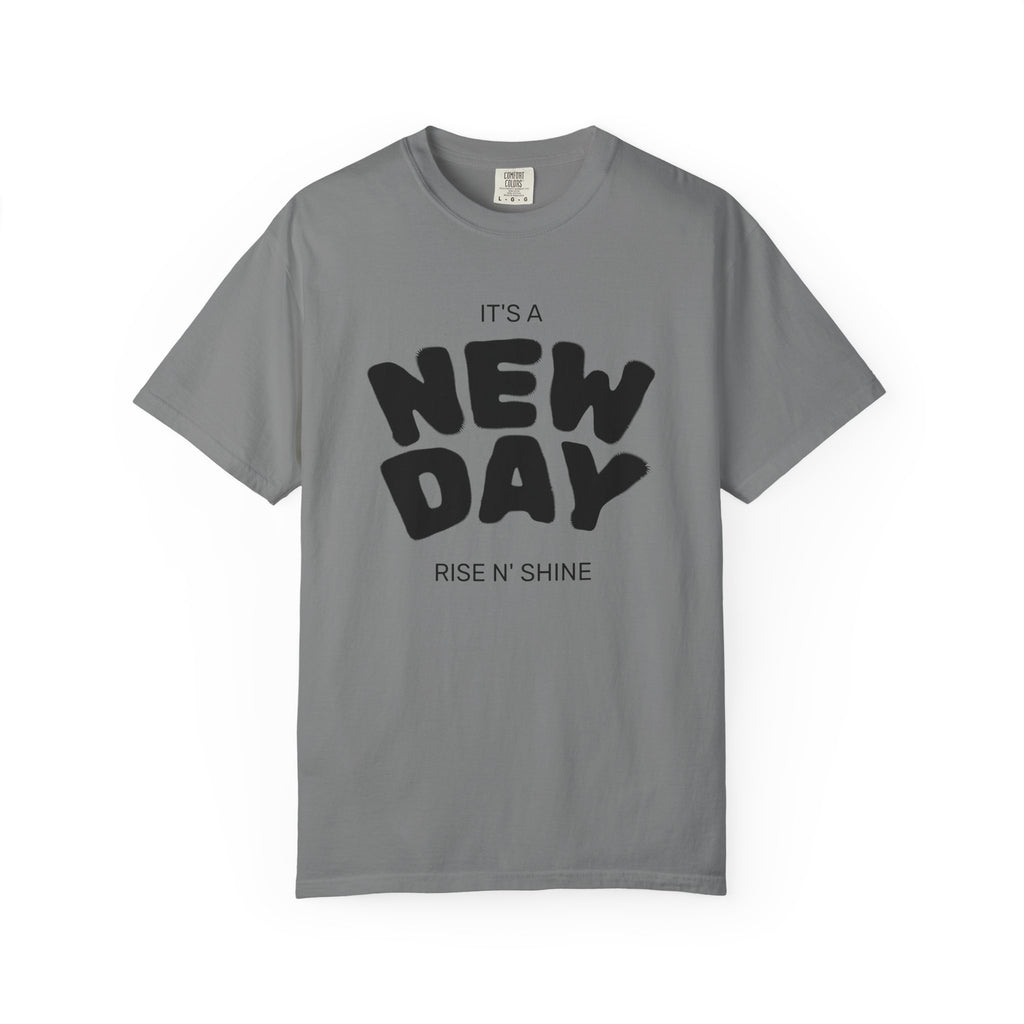"New Day, New Shine" Oversized Graphic Tee