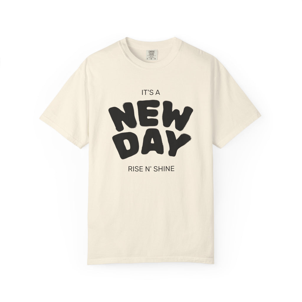 "New Day, New Shine" Oversized Graphic Tee