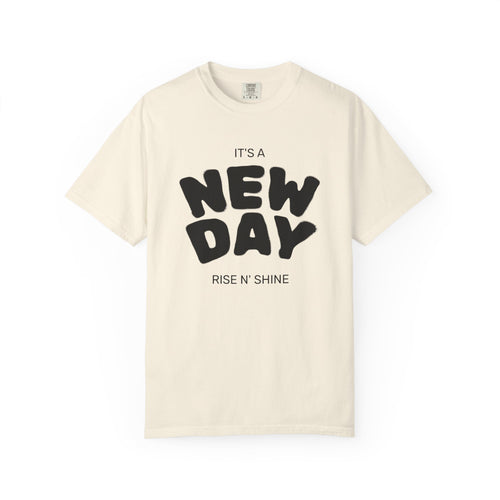 "New Day, New Shine" Oversized Graphic Tee
