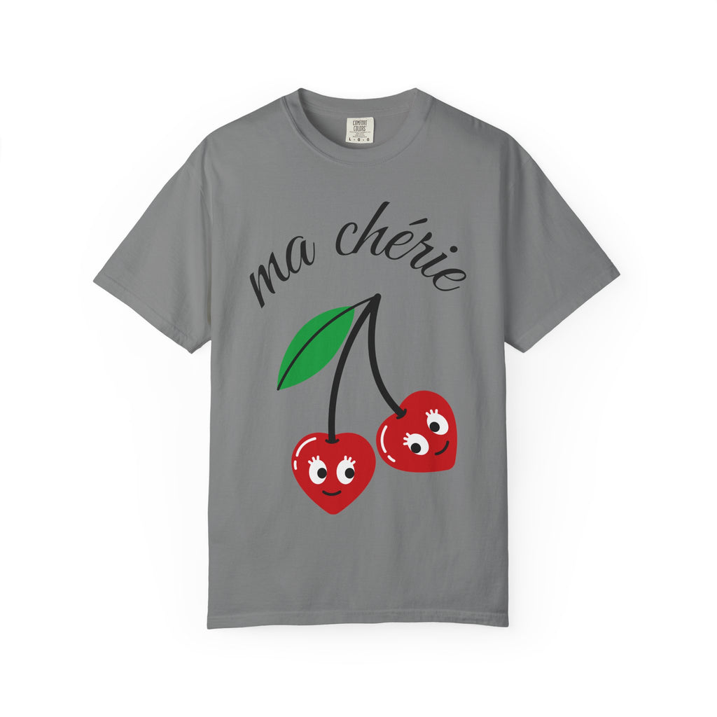 Ma Chérie Cherry Tee — Cute French Cherry Graphic T‑Shirt
