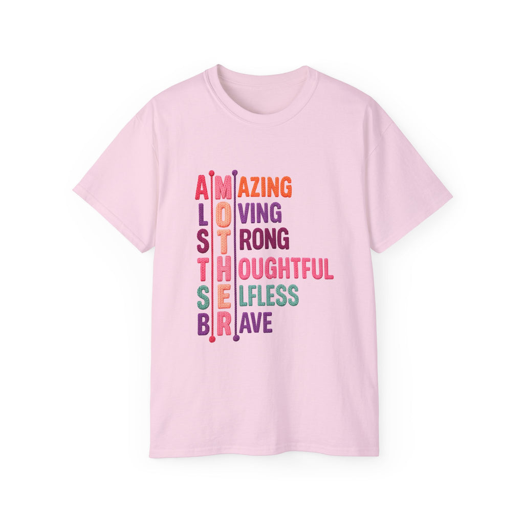 Mother Acrostic Tee — Amazing Loving Strong Thoughtful Selfless Brave
