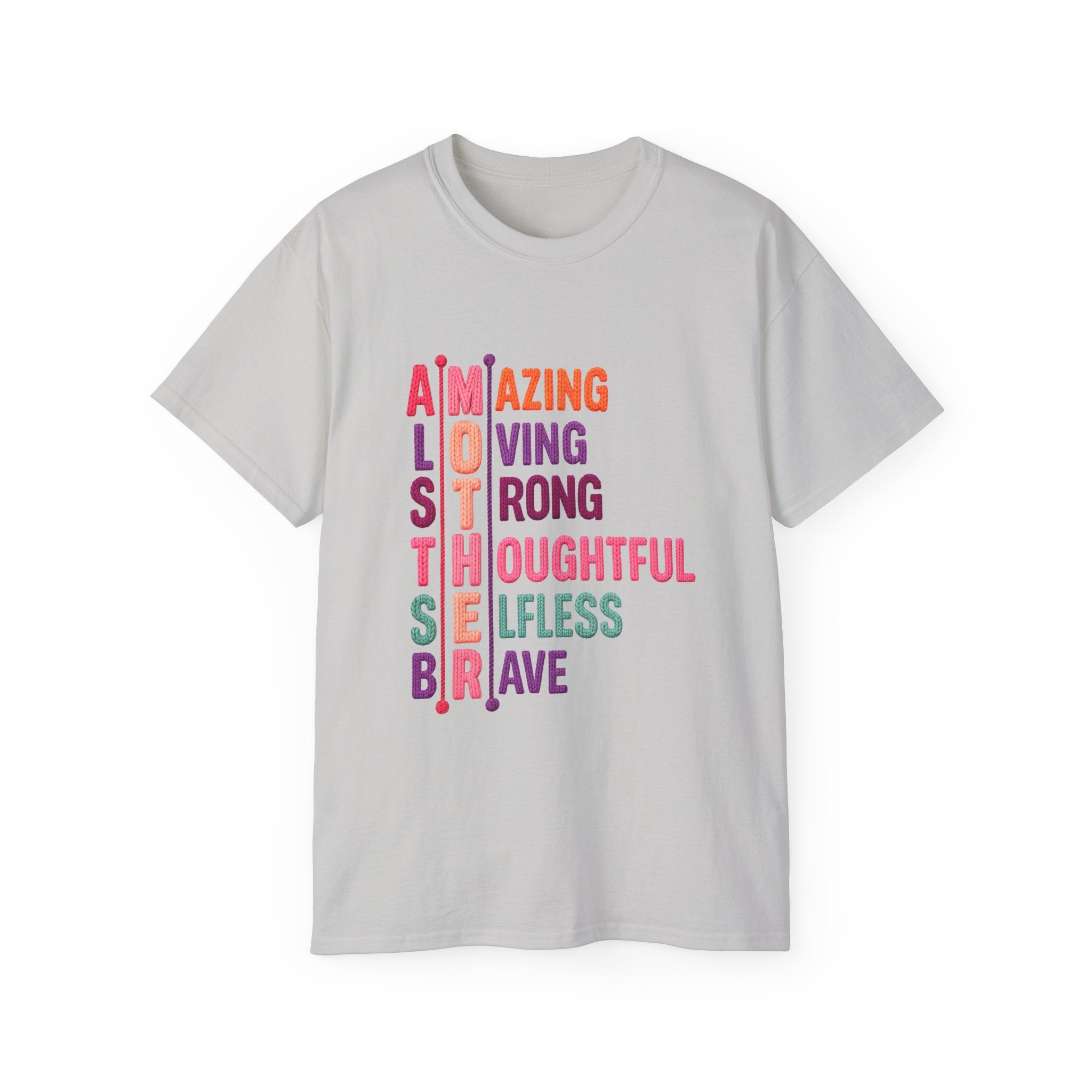 Mother Acrostic Tee — Amazing Loving Strong Thoughtful Selfless Brave