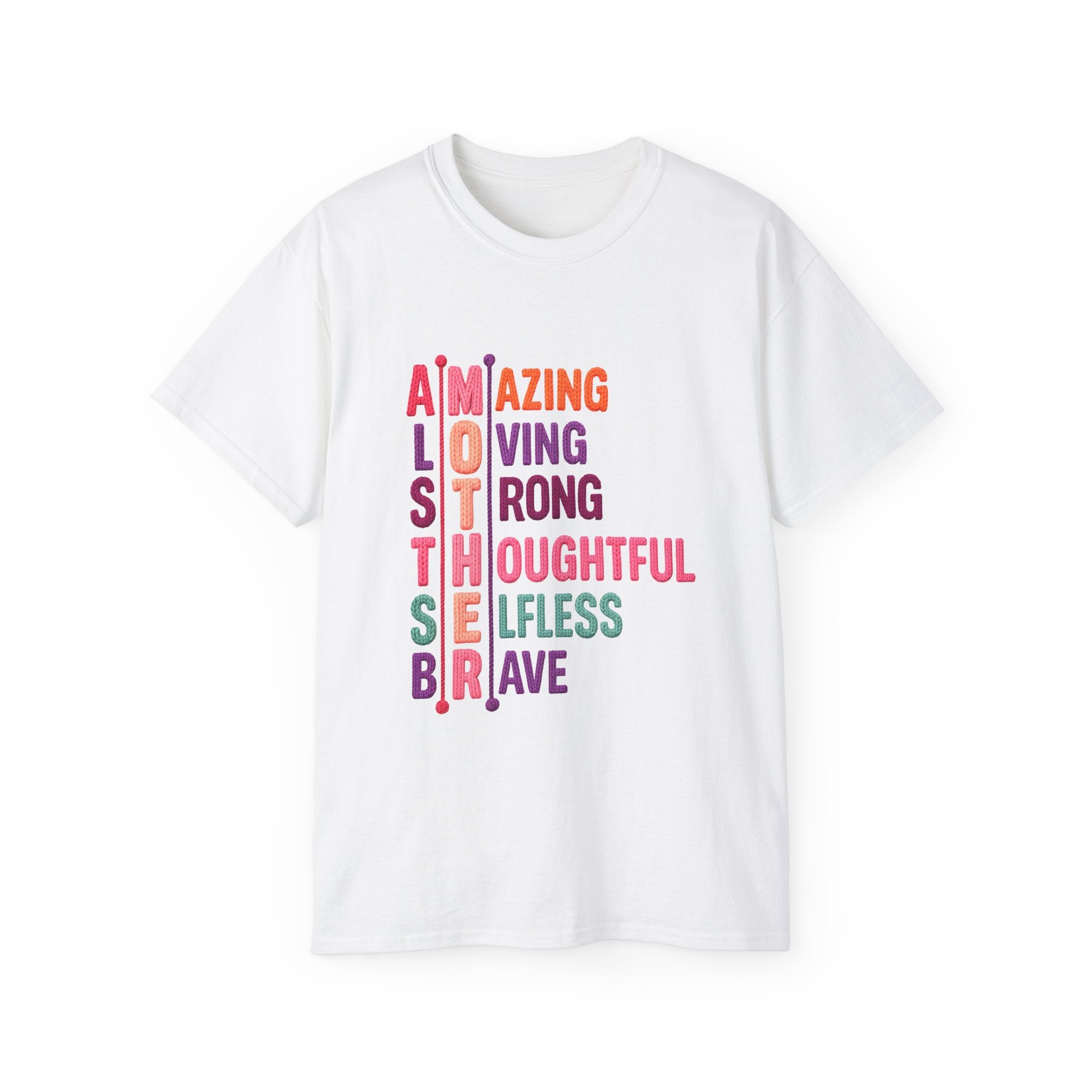 Mother Acrostic Tee — Amazing Loving Strong Thoughtful Selfless Brave