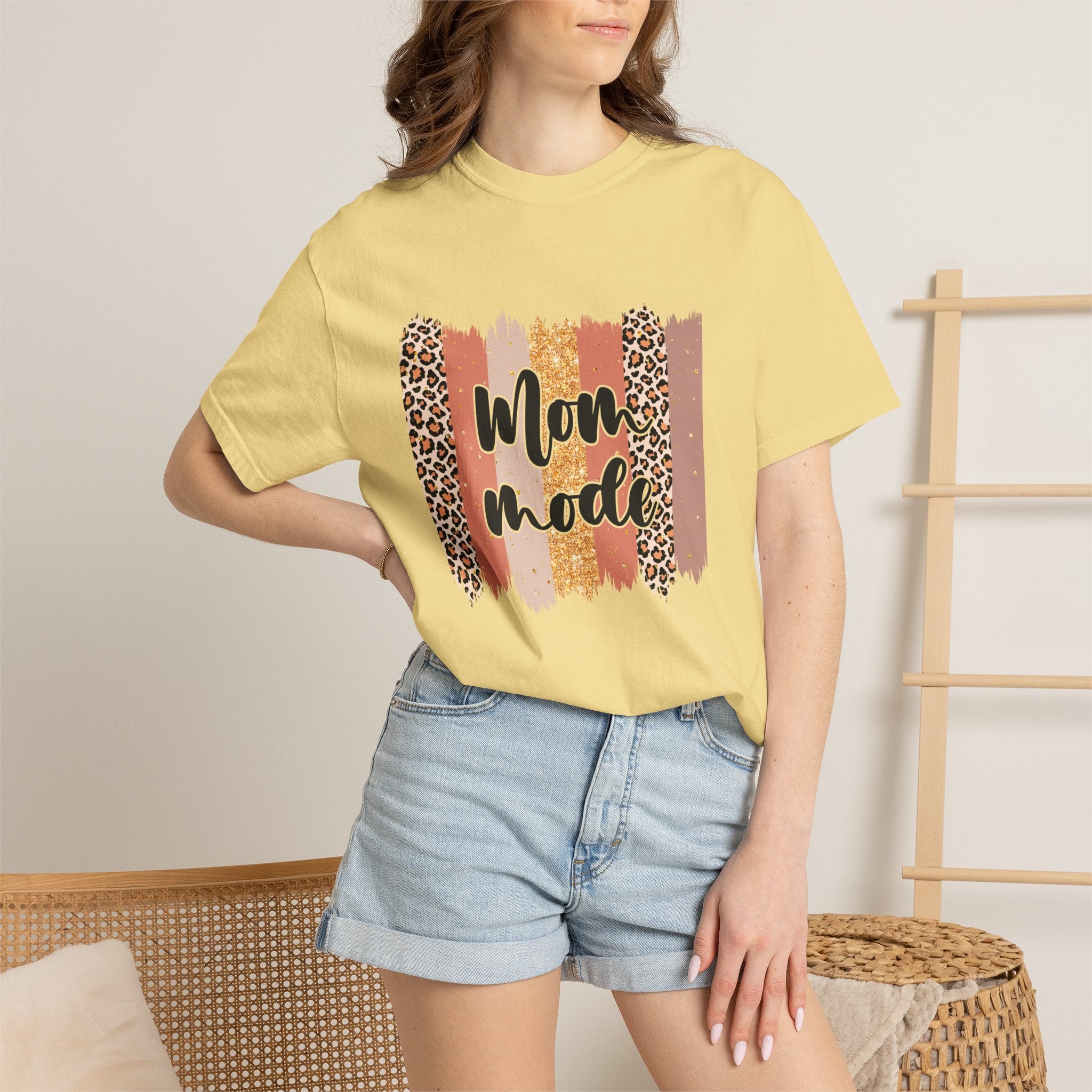 Mom Mode Activated — Bold Leopard Graphic Tee