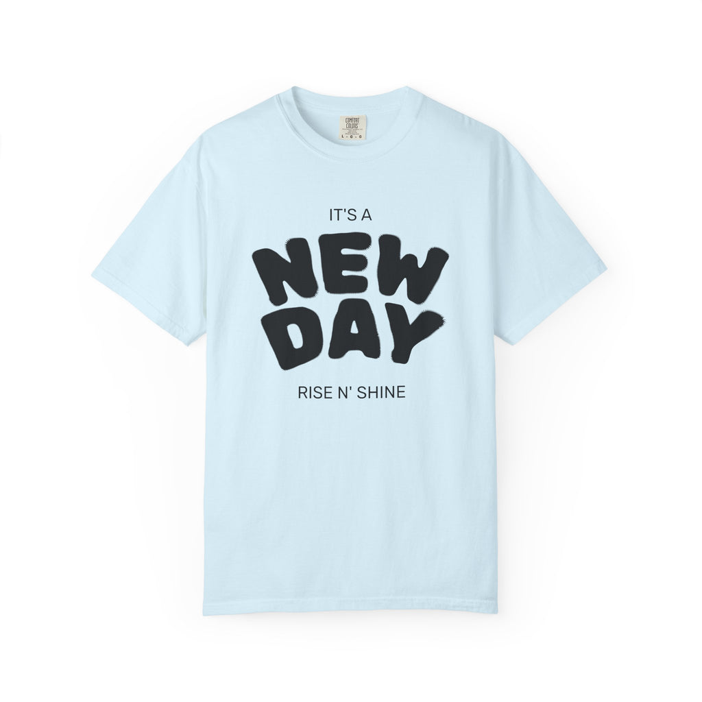 "New Day, New Shine" Oversized Graphic Tee