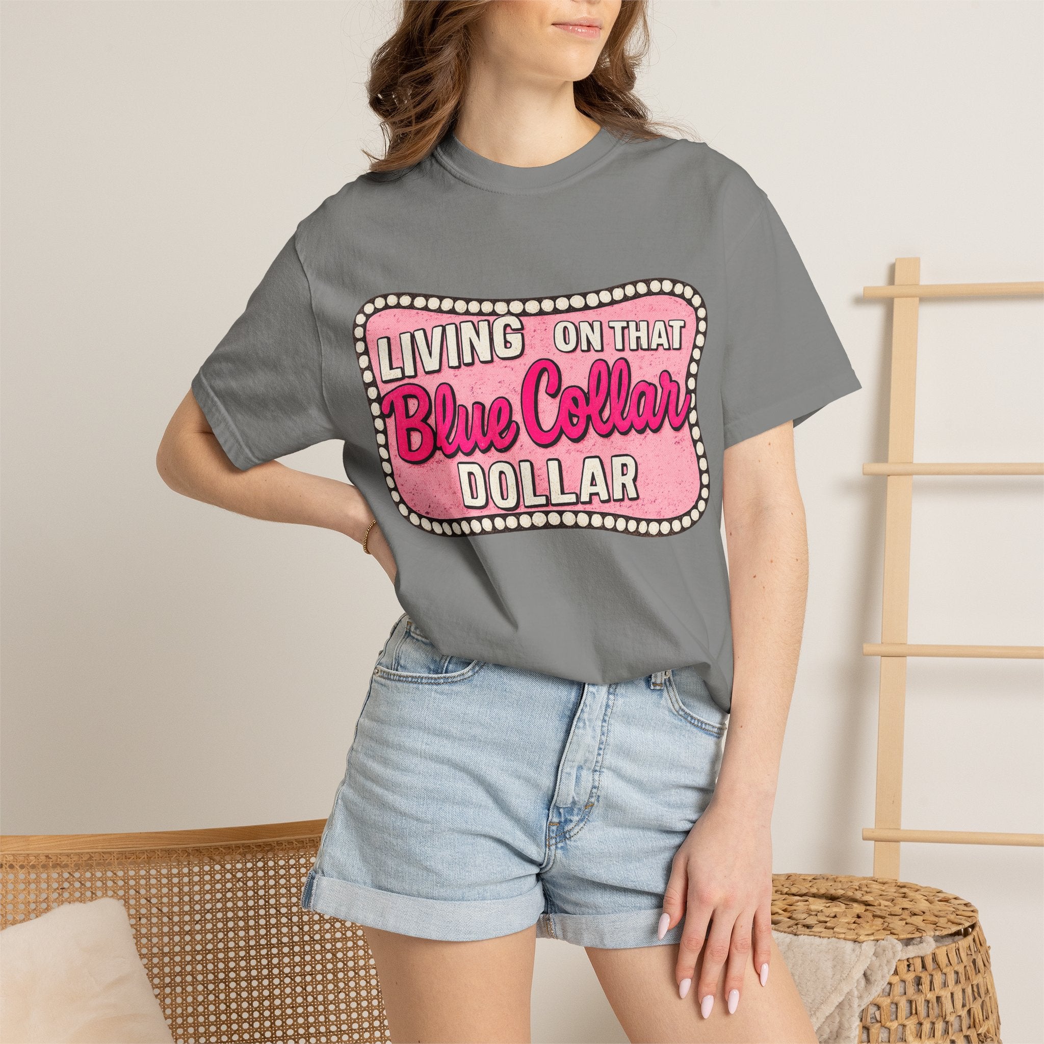 Living on That Blue Collar Dollar T-Shirt