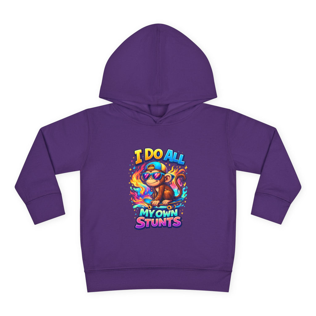 "I Do All My Own Stunts" Monkey Toddler Hoodie