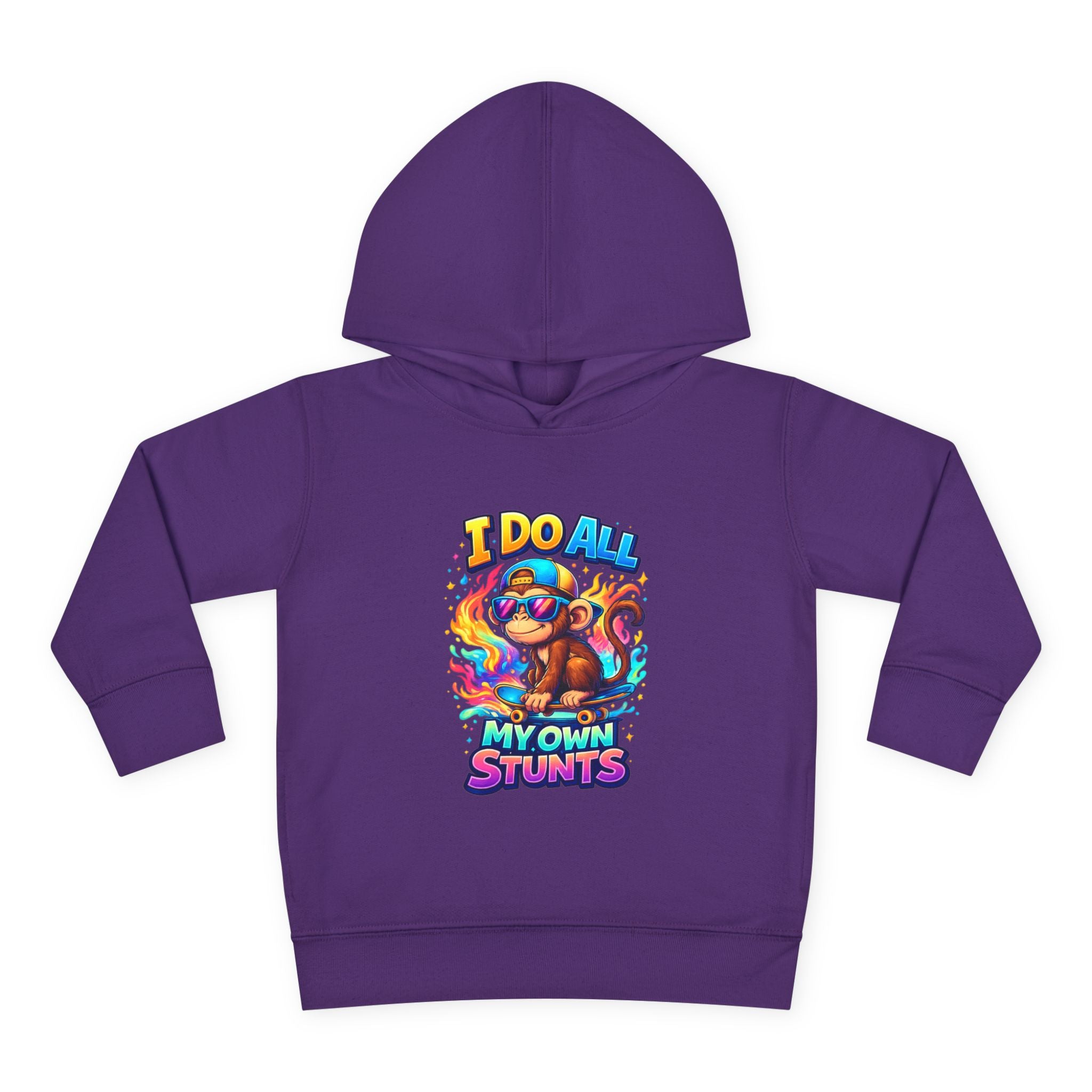 "I Do All My Own Stunts" Monkey Toddler Hoodie
