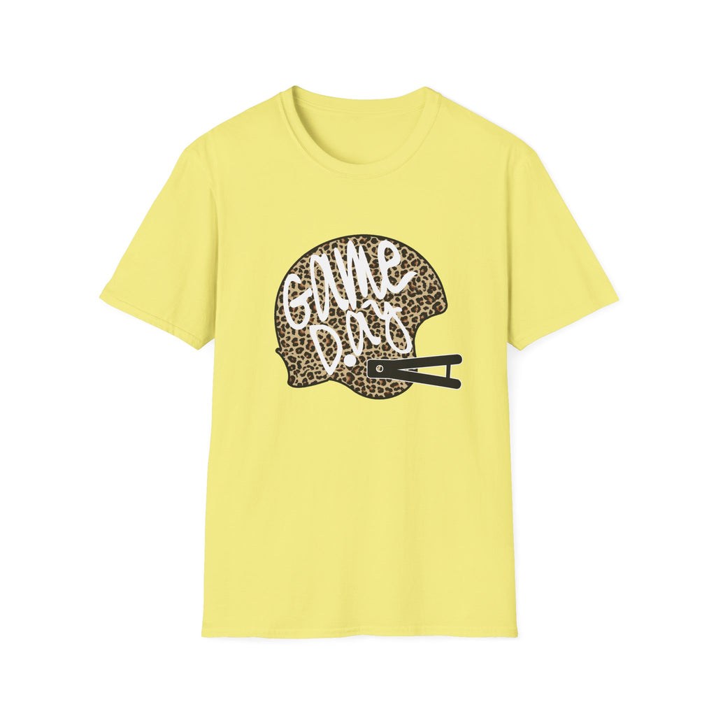 Game Day Leopard Football Helmet T-Shirt