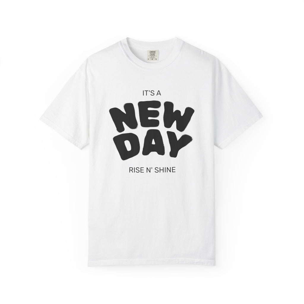 "New Day, New Shine" Oversized Graphic Tee