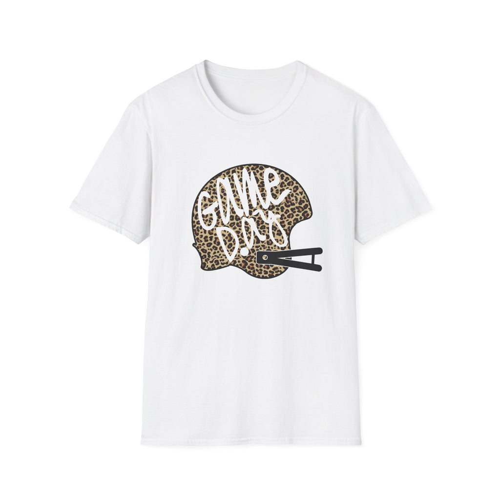 Game Day Leopard Football Helmet T-Shirt