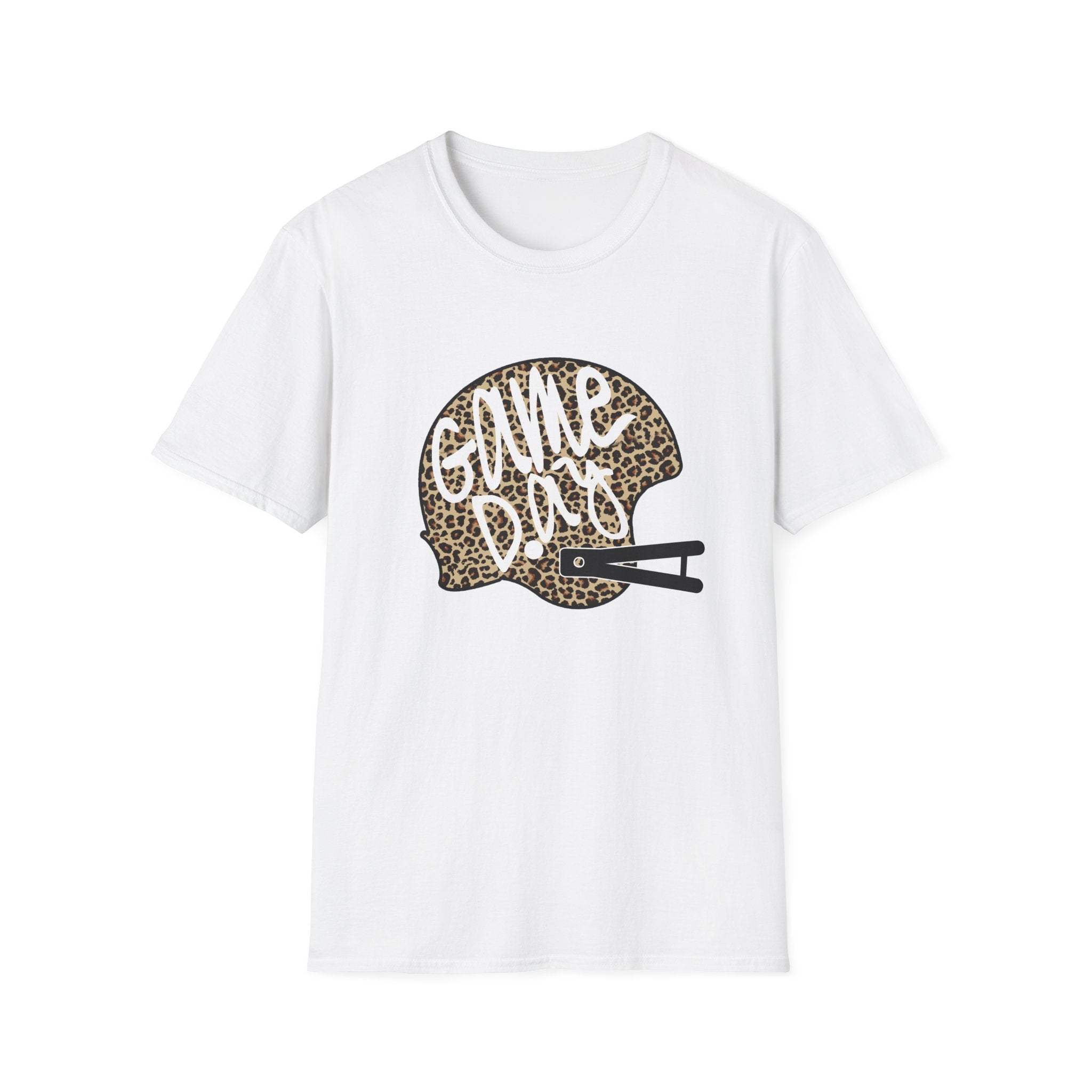 Game Day Leopard Football Helmet T-Shirt