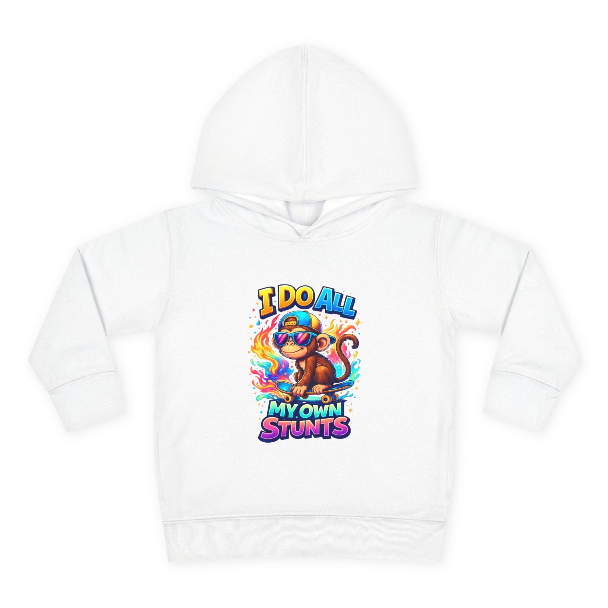 "I Do All My Own Stunts" Monkey Toddler Hoodie