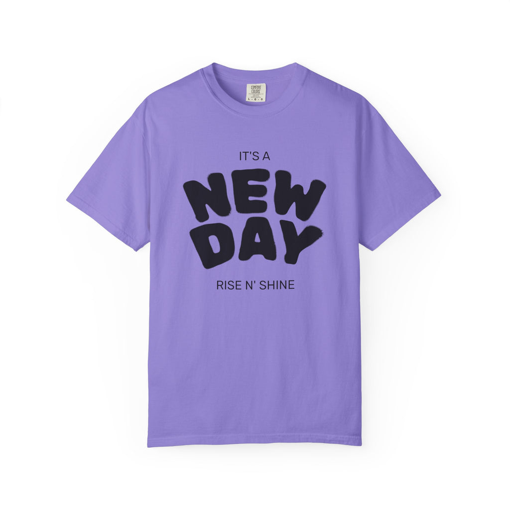 "New Day, New Shine" Oversized Graphic Tee