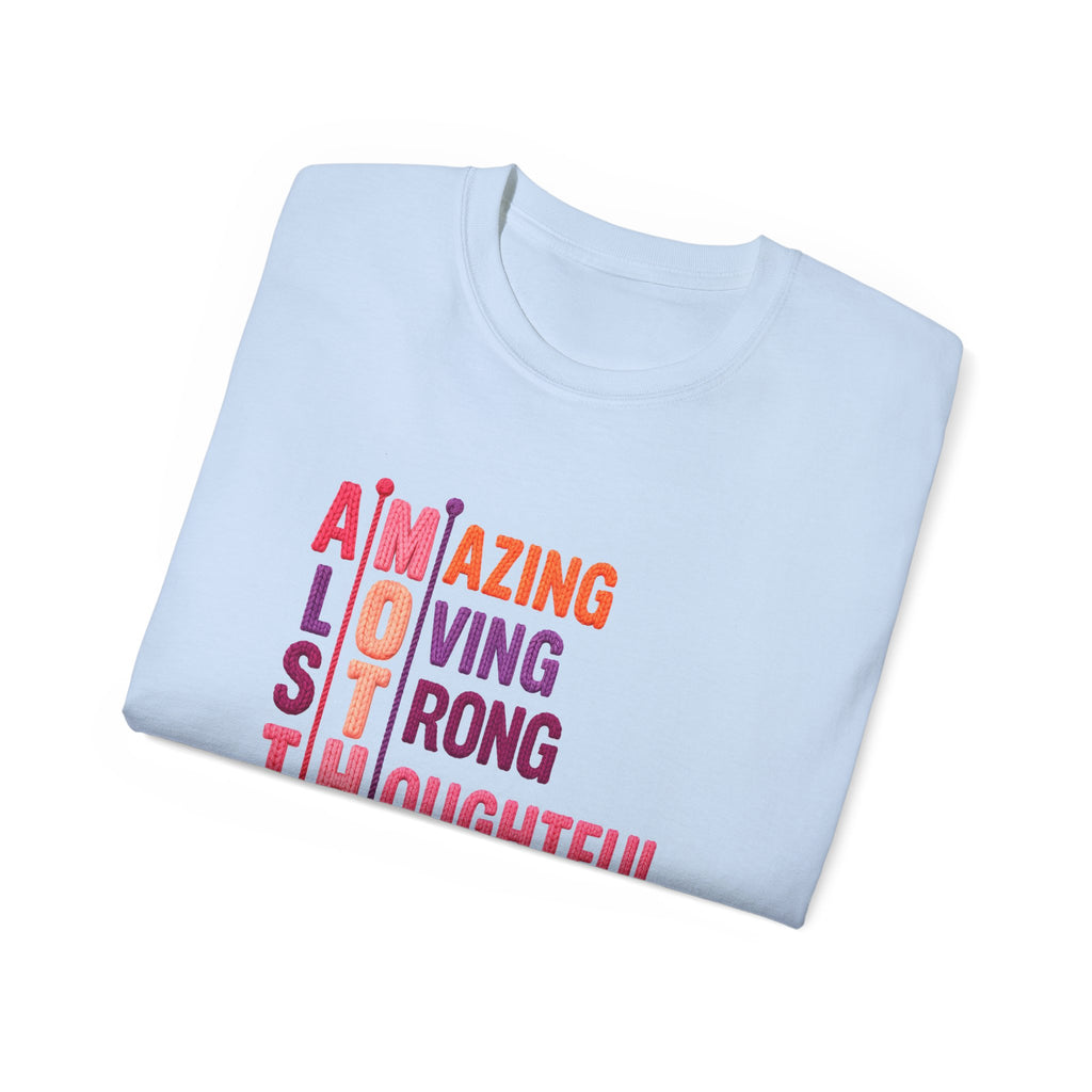 Mother Acrostic Tee — Amazing Loving Strong Thoughtful Selfless Brave