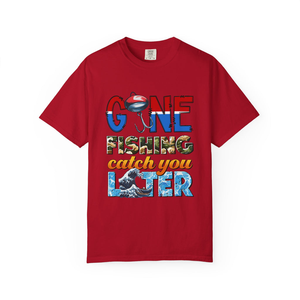 Fishing T-Shirt — "Gone Fishing, Catch You Later" Graphic Tee