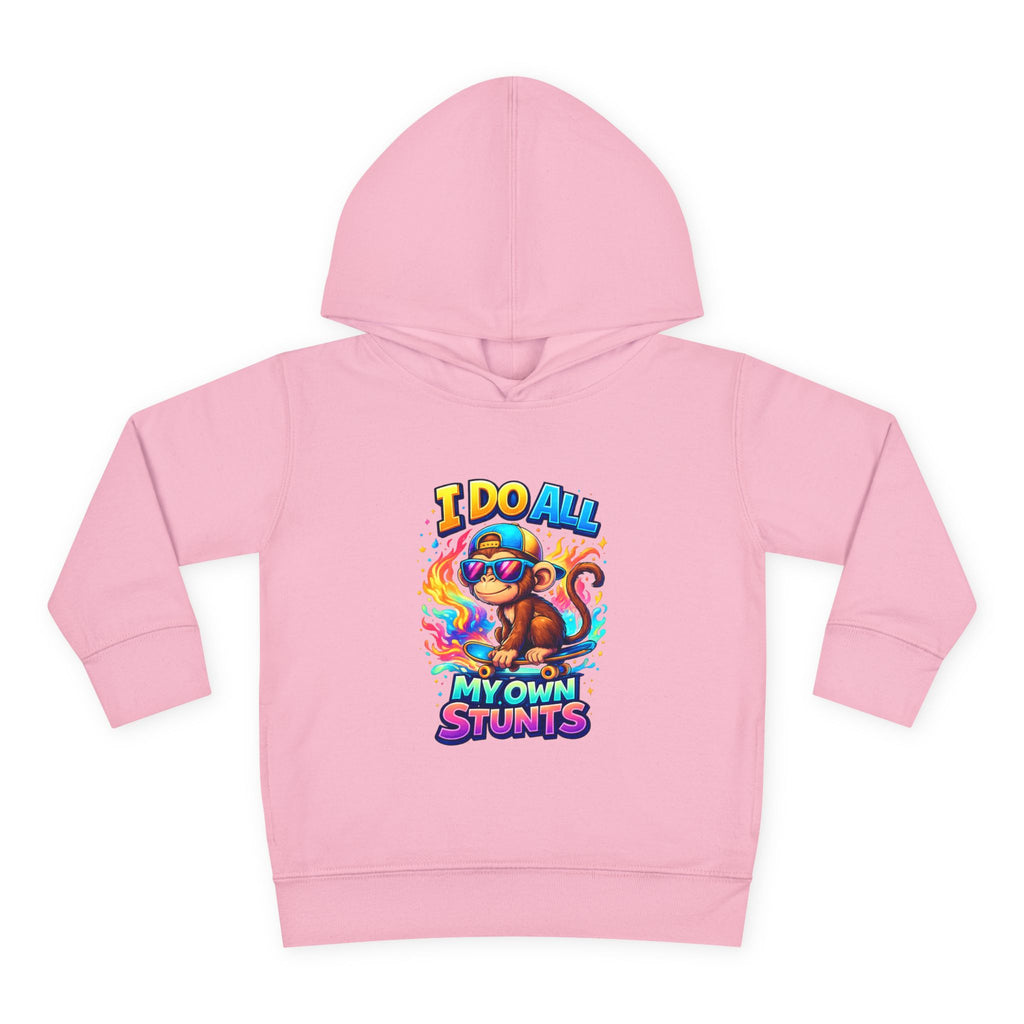 "I Do All My Own Stunts" Monkey Toddler Hoodie