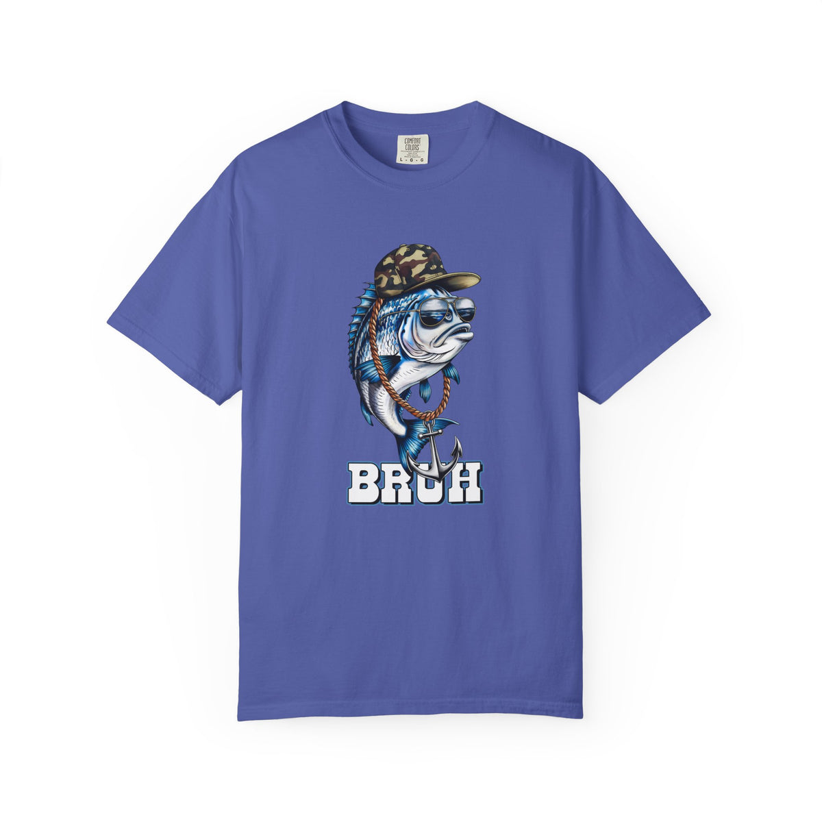 Cool Marlin Fishing Tee | Bruh Camo Hat Graphic