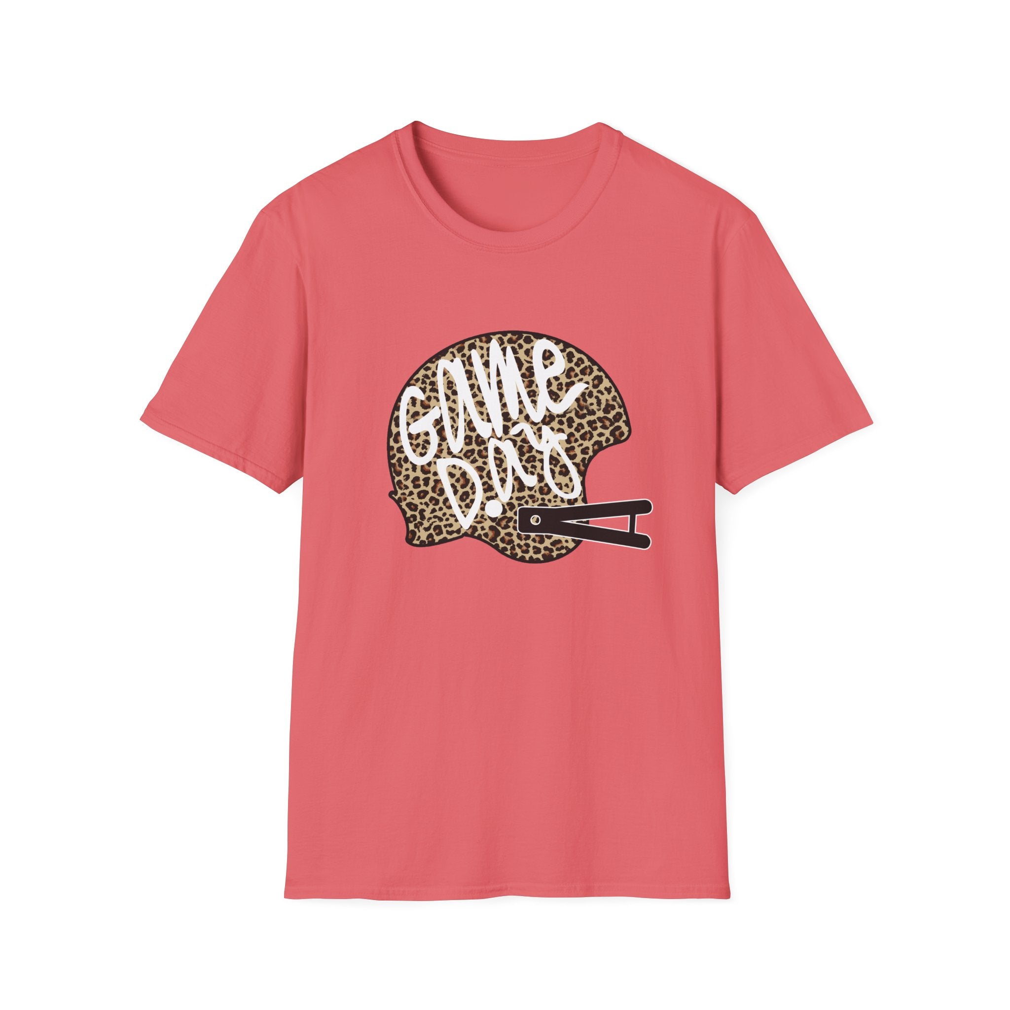 Game Day Leopard Football Helmet T-Shirt
