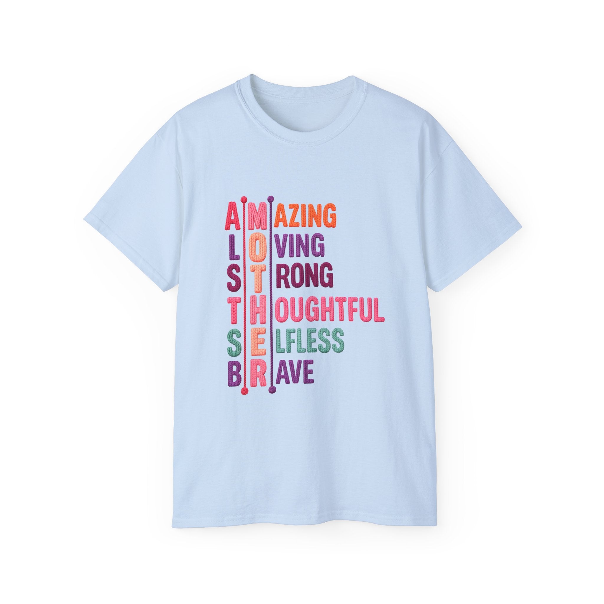 Mother Acrostic Tee — Amazing Loving Strong Thoughtful Selfless Brave
