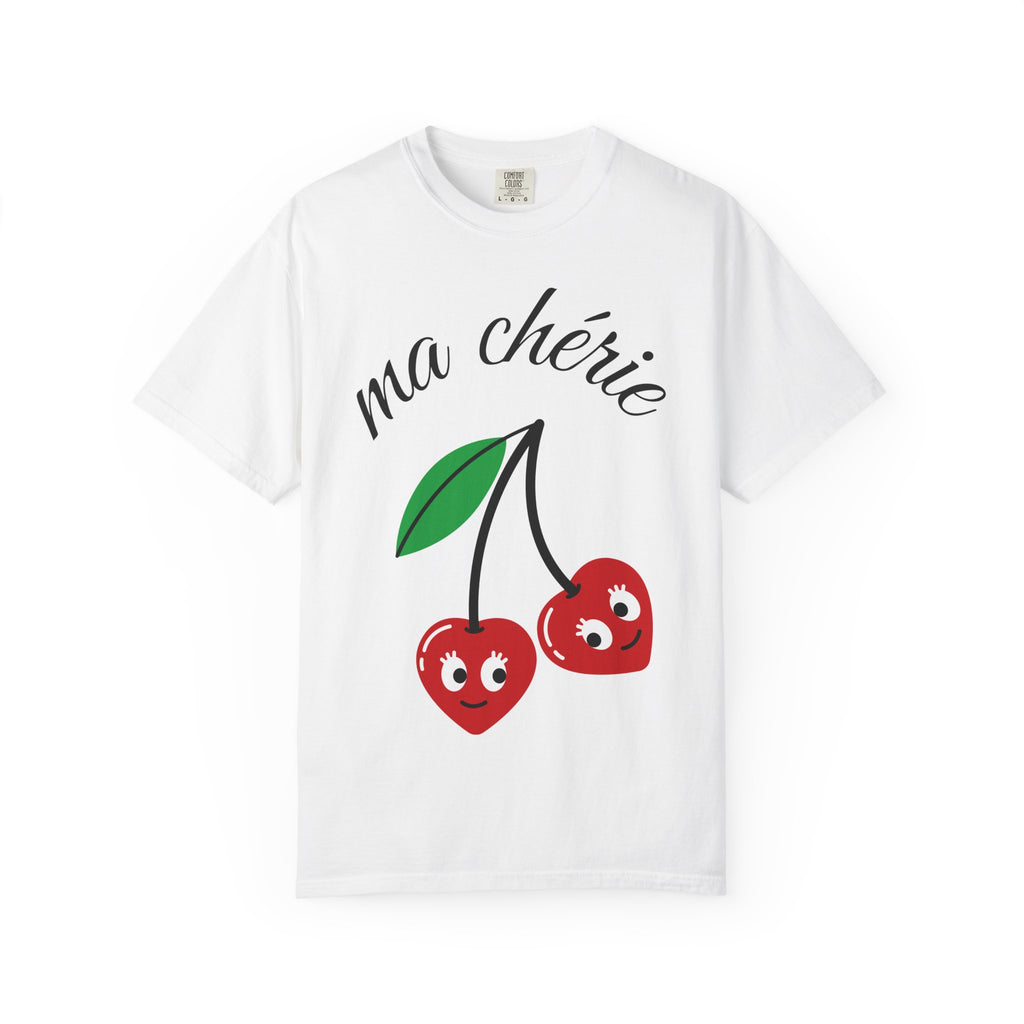 Ma Chérie Cherry Tee — Cute French Cherry Graphic T‑Shirt