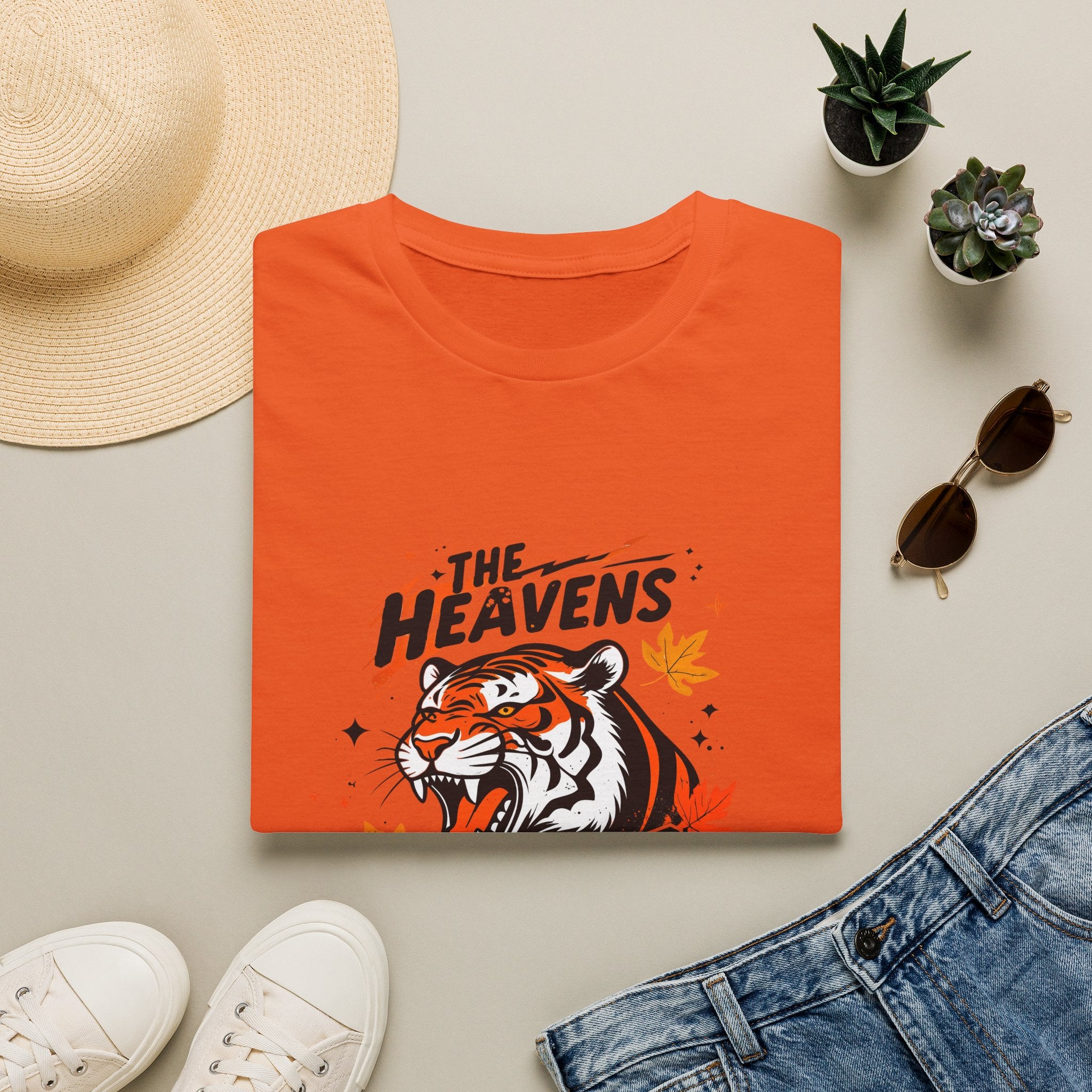 Tiger Football T-Shirt - "The Heavens Roaring" Vintage Sports Tee