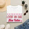 Livin' On That Blue Collar Dollar T-Shirt – Retro Pink Stars Workwear Tee