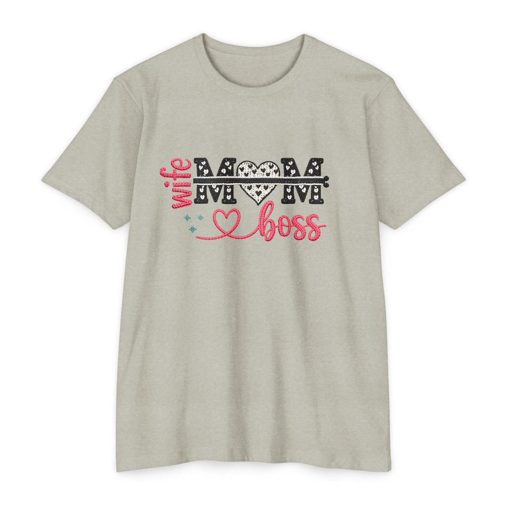 Mom Boss T-Shirt — "Wife Mom Boss" Graphic Tee for Mothers