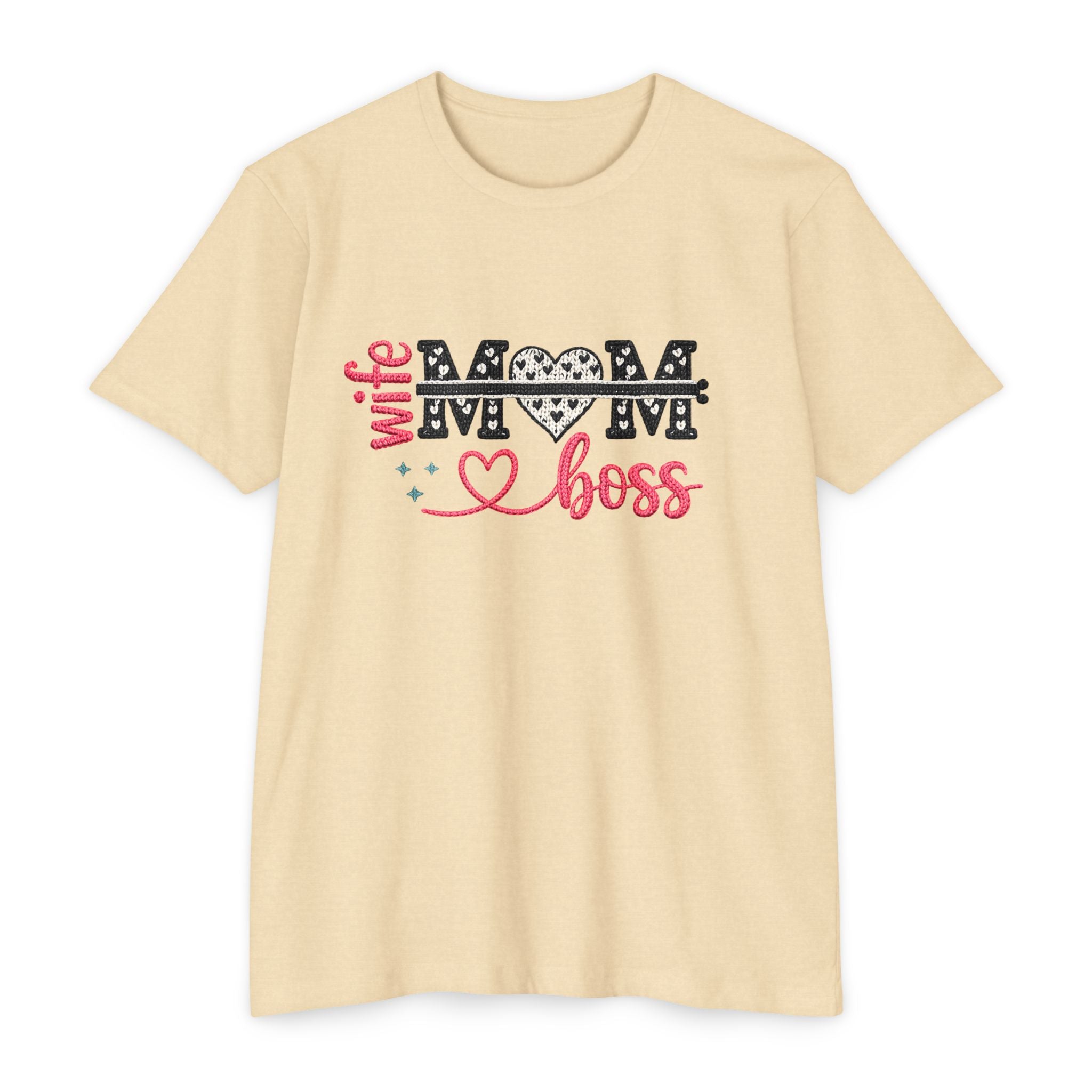 Mom Boss T-Shirt — "Wife Mom Boss" Graphic Tee for Mothers
