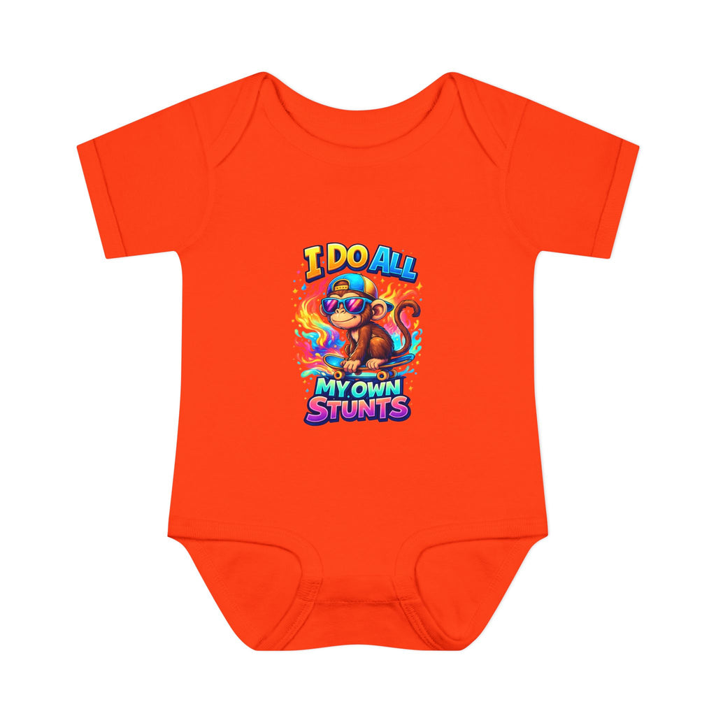 Baby Bodysuit — I Do All My Own Stunts Cute Monkey Infant Onesie