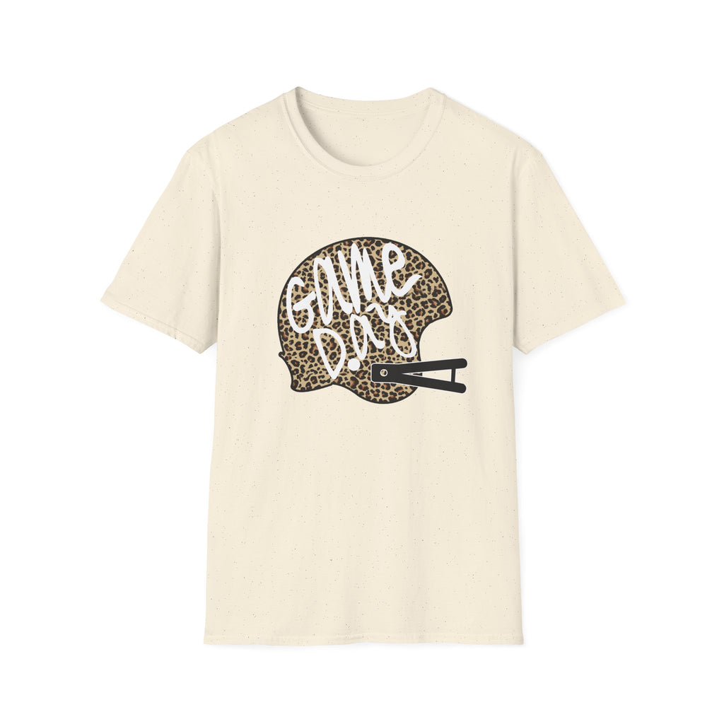 Game Day Leopard Football Helmet T-Shirt