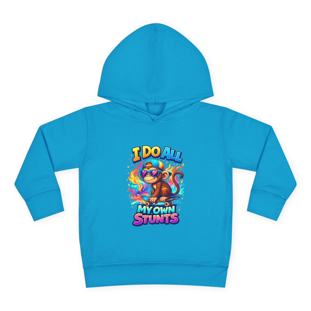 "I Do All My Own Stunts" Monkey Toddler Hoodie
