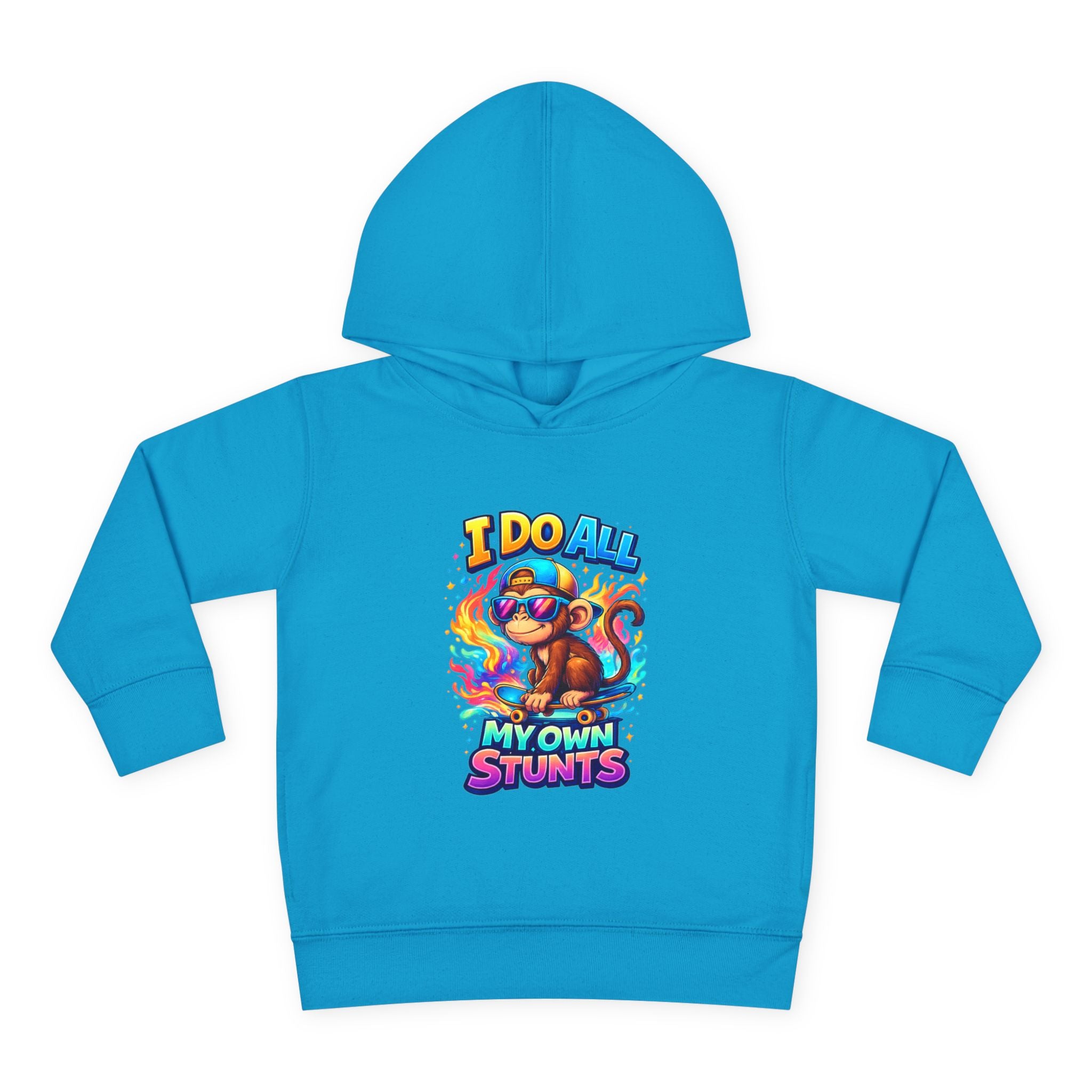 "I Do All My Own Stunts" Monkey Toddler Hoodie