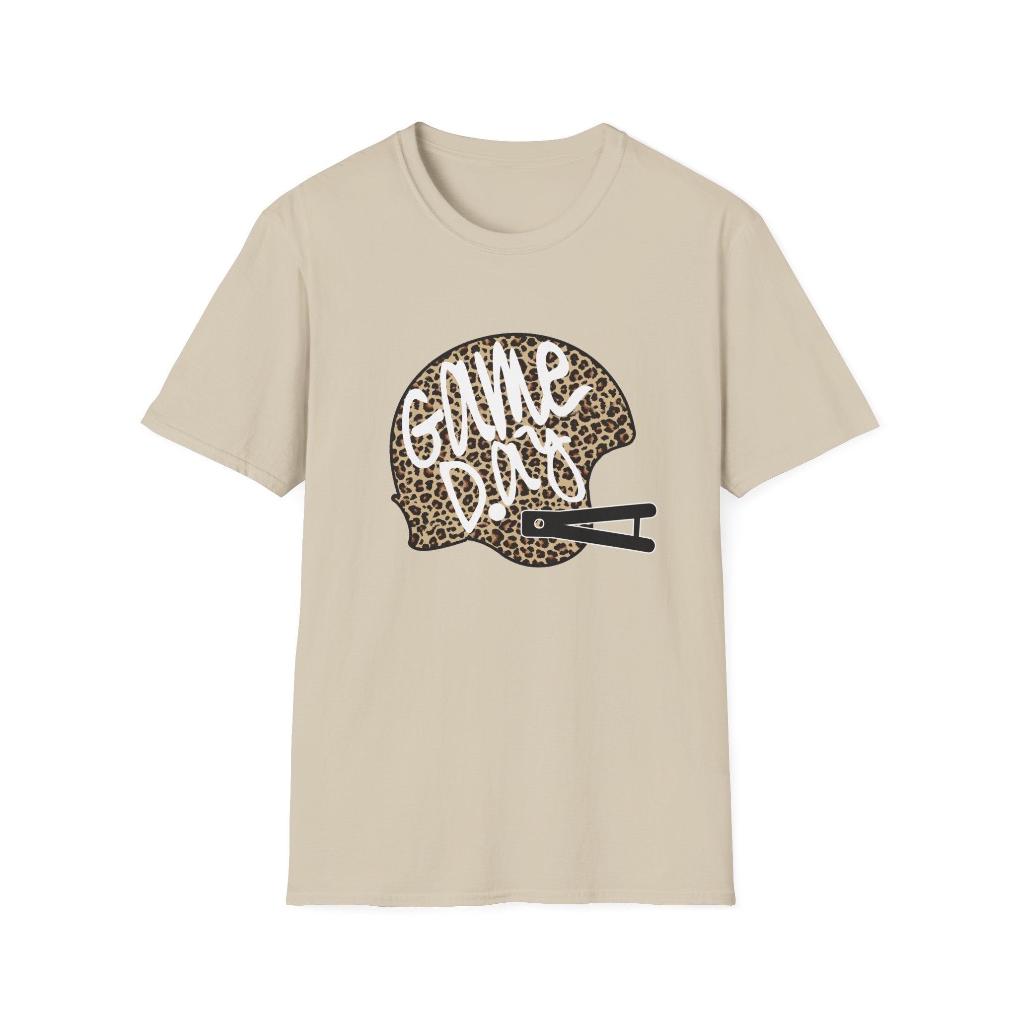Game Day Leopard Football Helmet T-Shirt