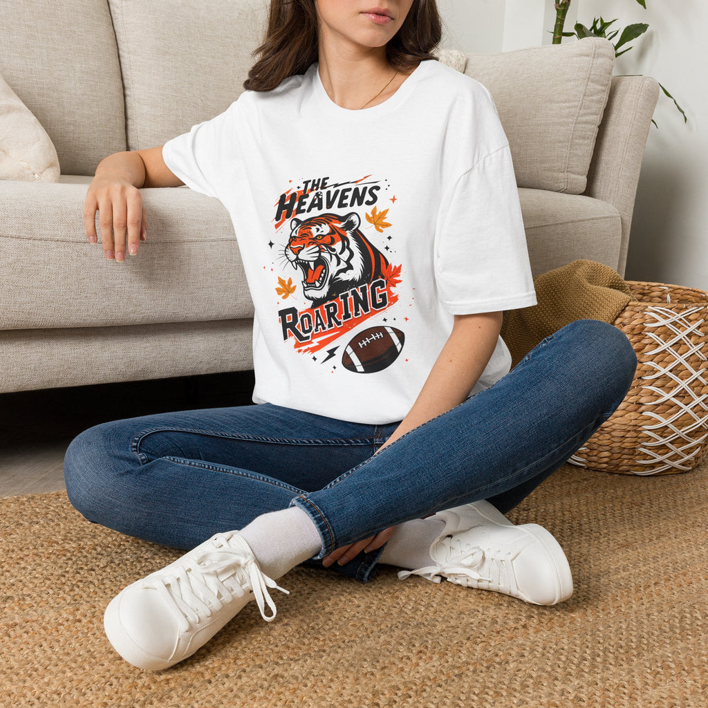 Tiger Football T-Shirt - "The Heavens Roaring" Vintage Sports Tee