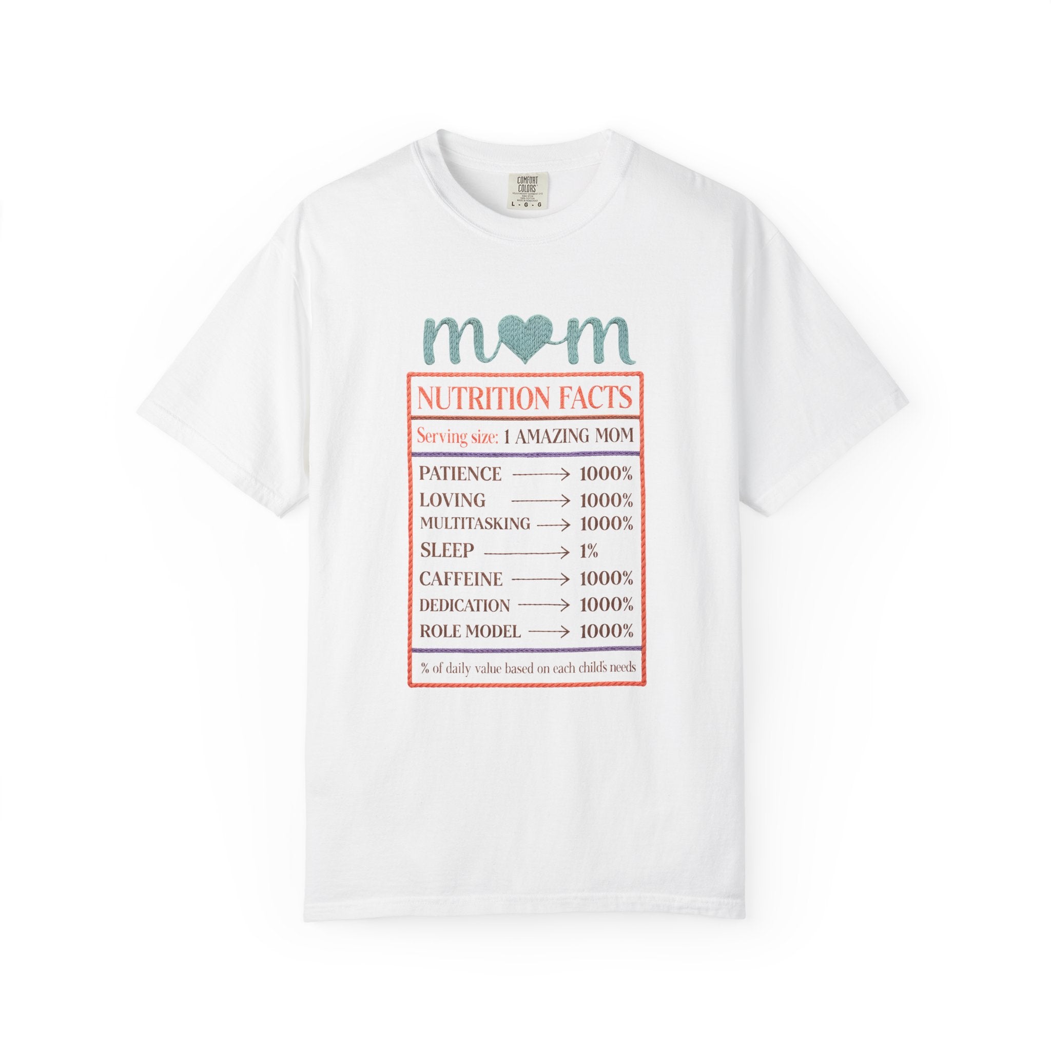 Mom Nutrition Facts T-Shirt — Funny Mother’s Day Gift Tee