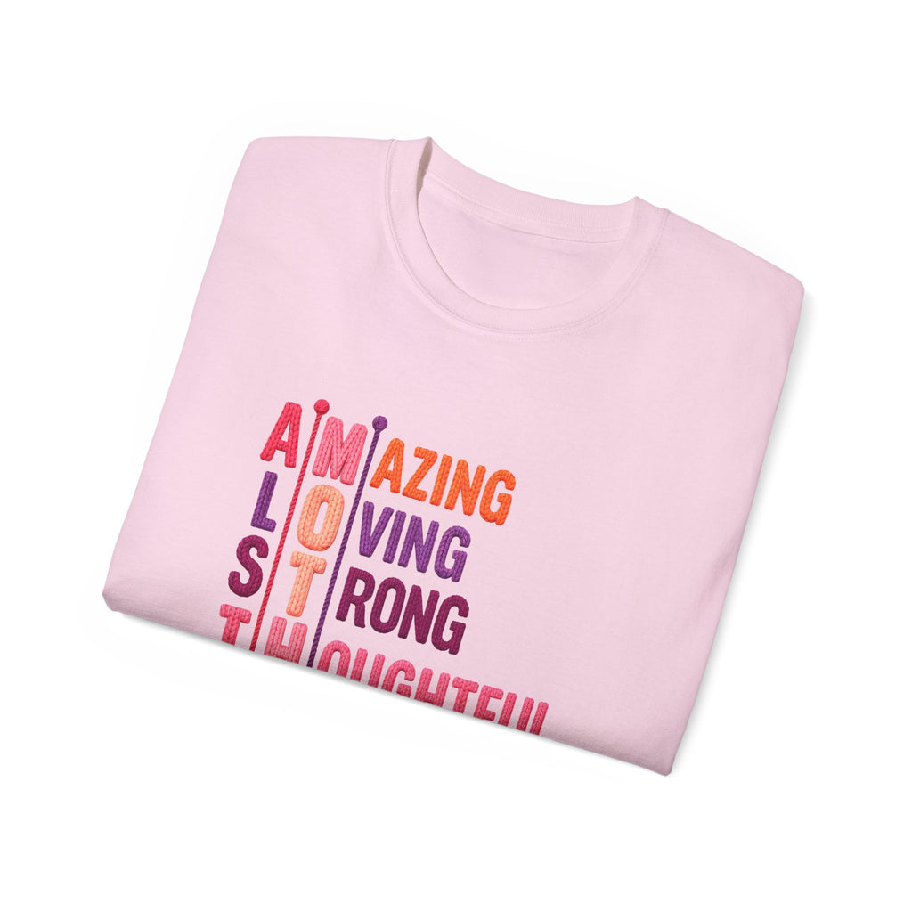 Mother Acrostic Tee — Amazing Loving Strong Thoughtful Selfless Brave