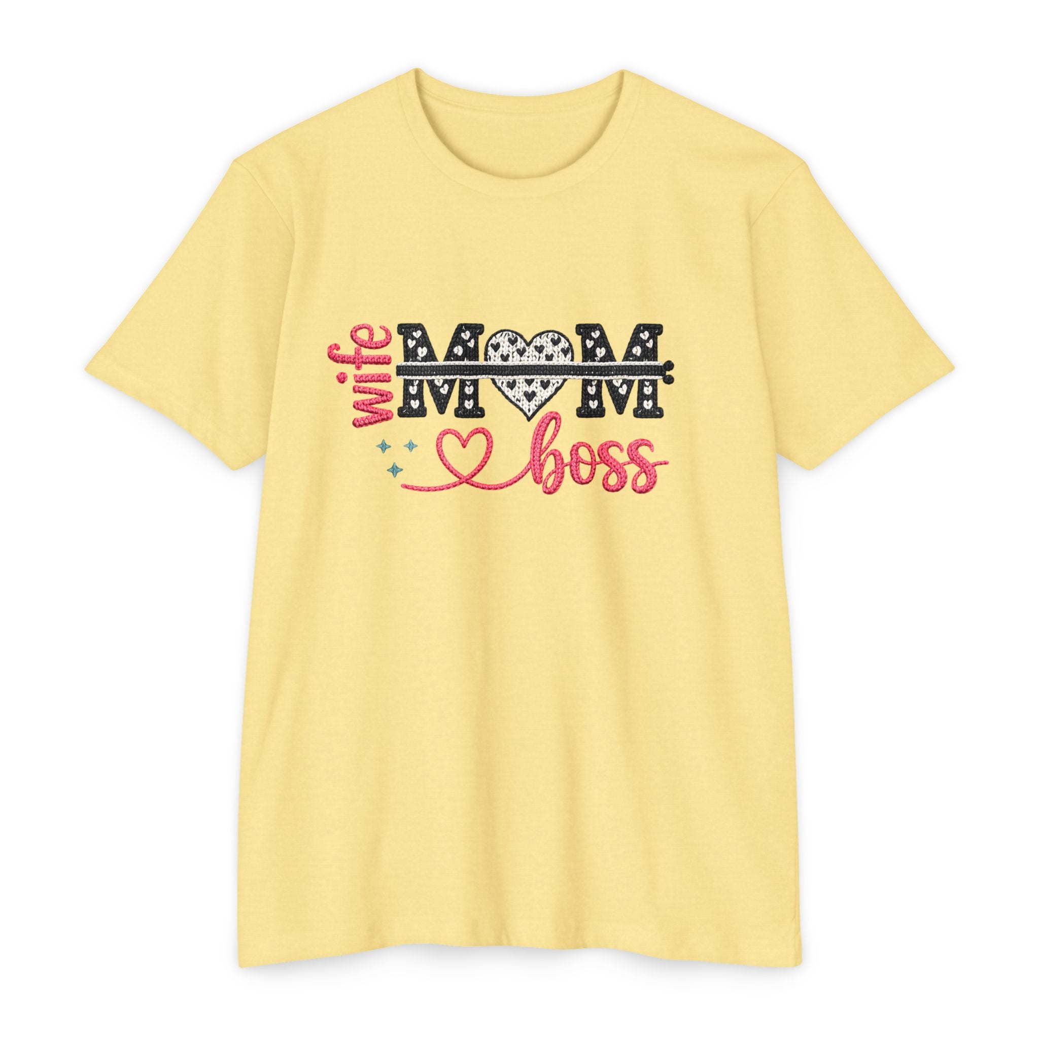 Mom Boss T-Shirt — "Wife Mom Boss" Graphic Tee for Mothers