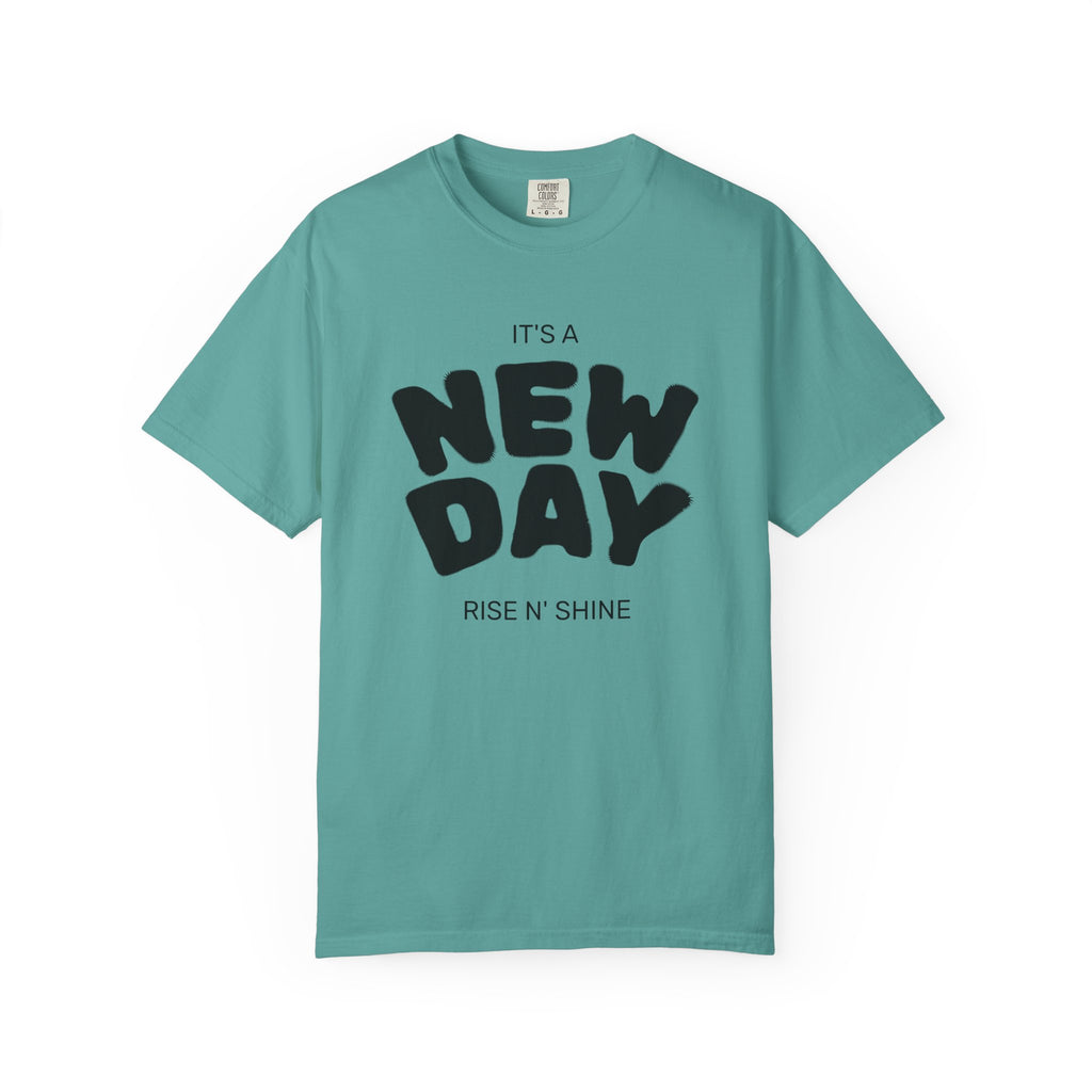 "New Day, New Shine" Oversized Graphic Tee
