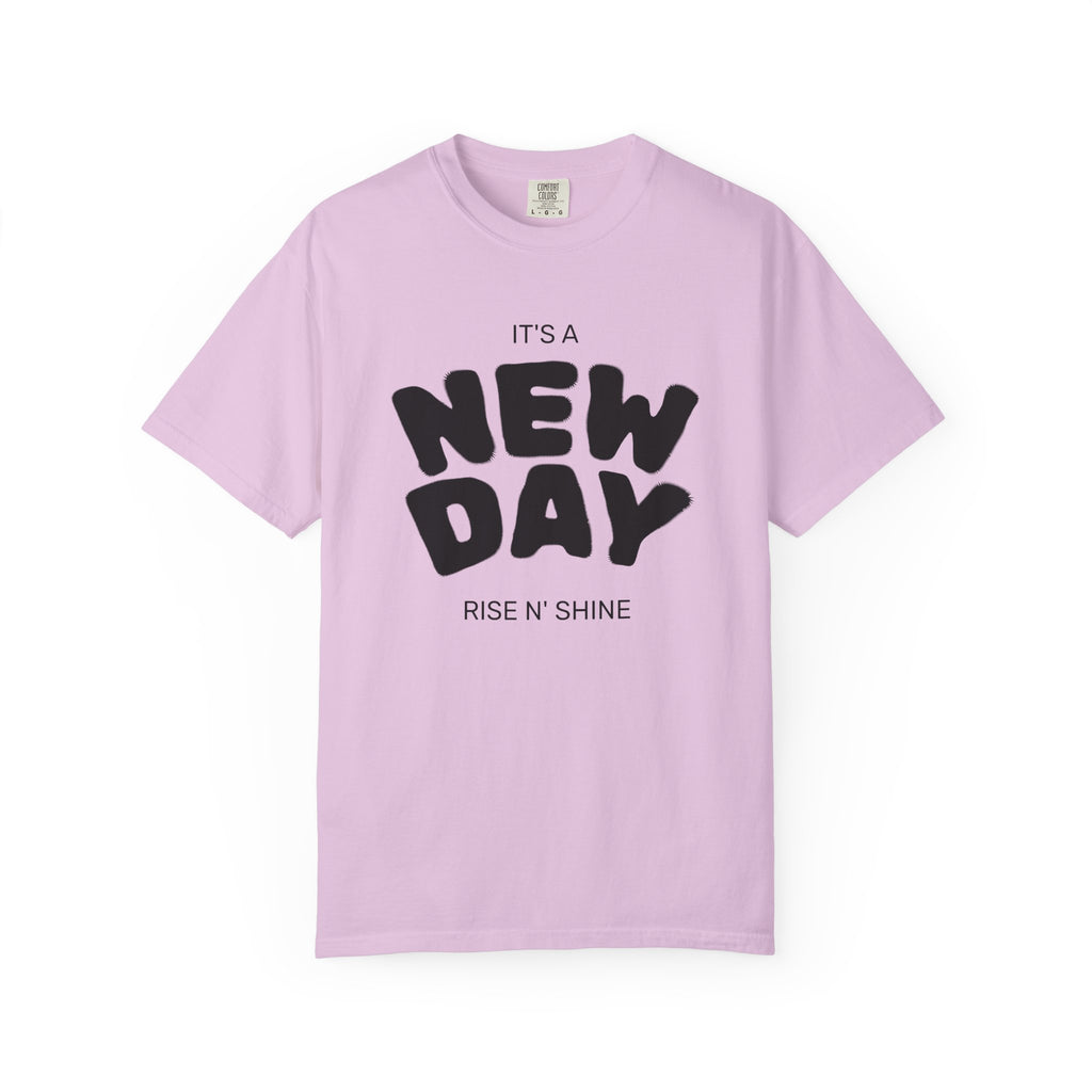 "New Day, New Shine" Oversized Graphic Tee