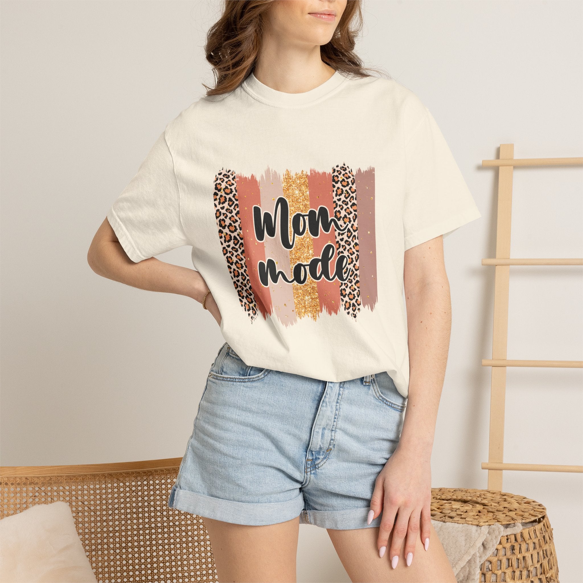 Mom Mode Activated — Bold Leopard Graphic Tee
